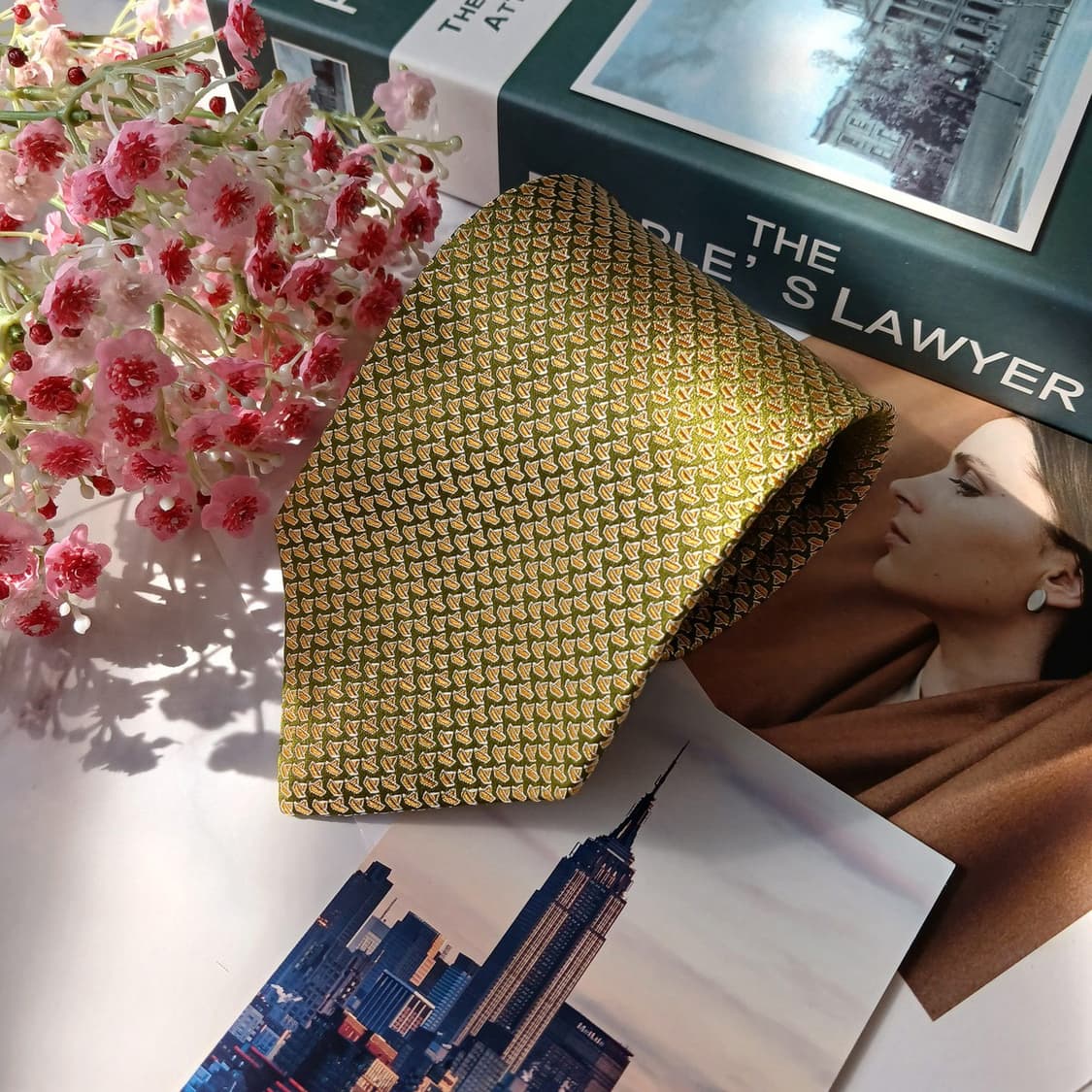 살바토레 페라가모 실크 패턴 넥타이 9.2cm S~A+등급 E757
 상품이미지3