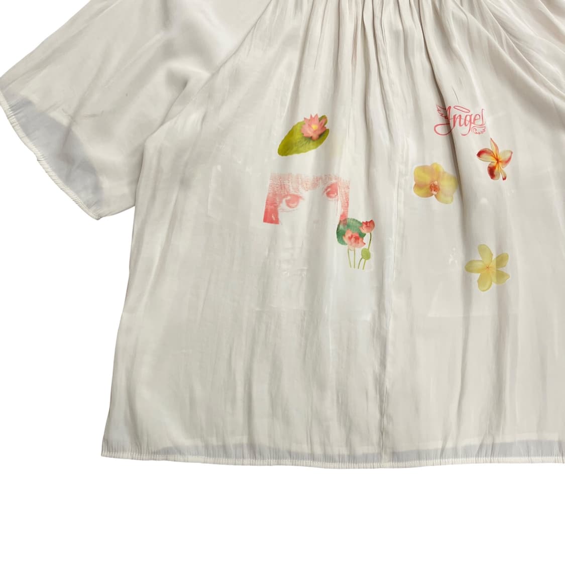 Angel Flower Archiving Ivory Short Blous 상품이미지5