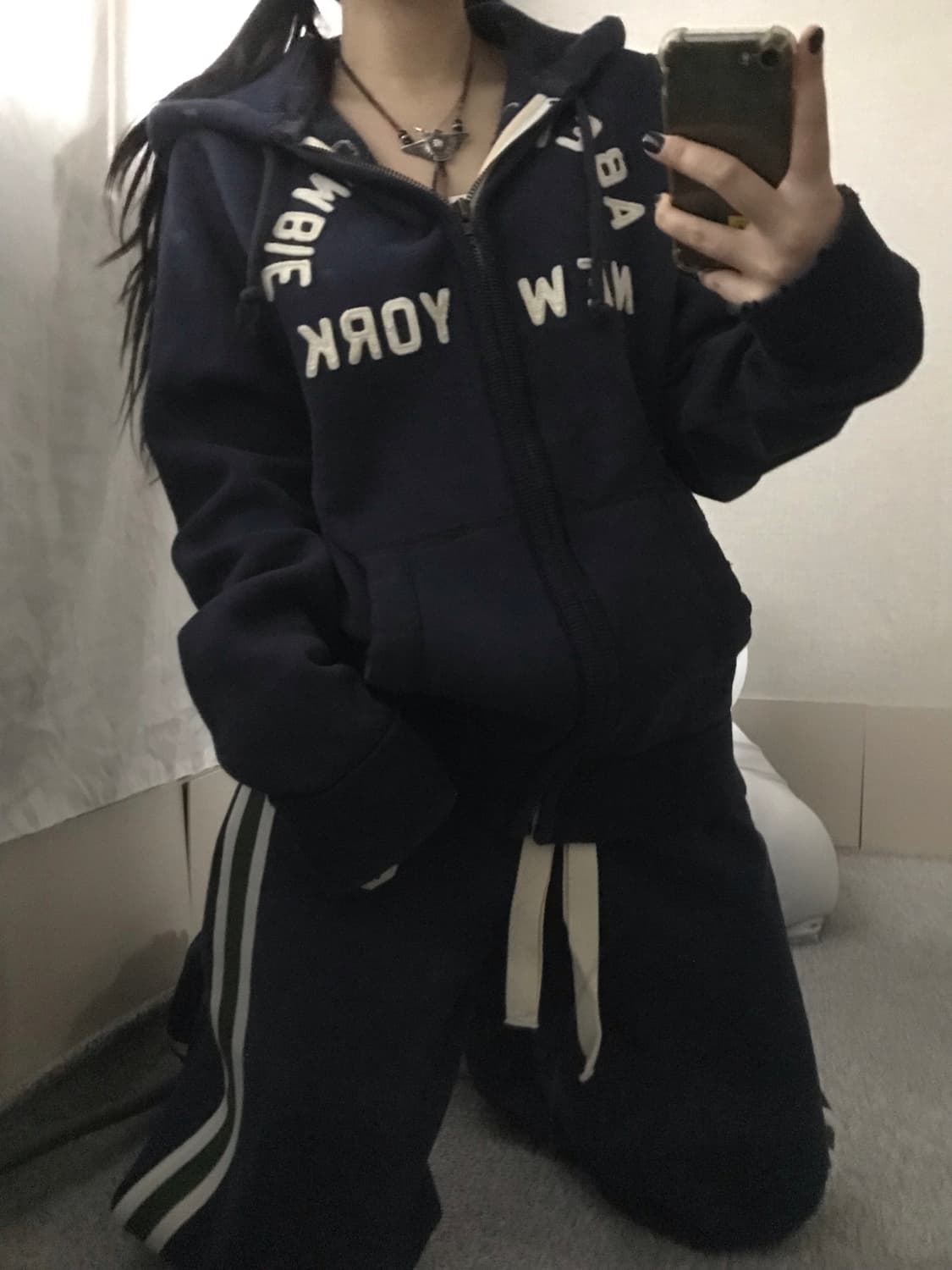 아베크롬비 네이비 후드집업 상품이미지3