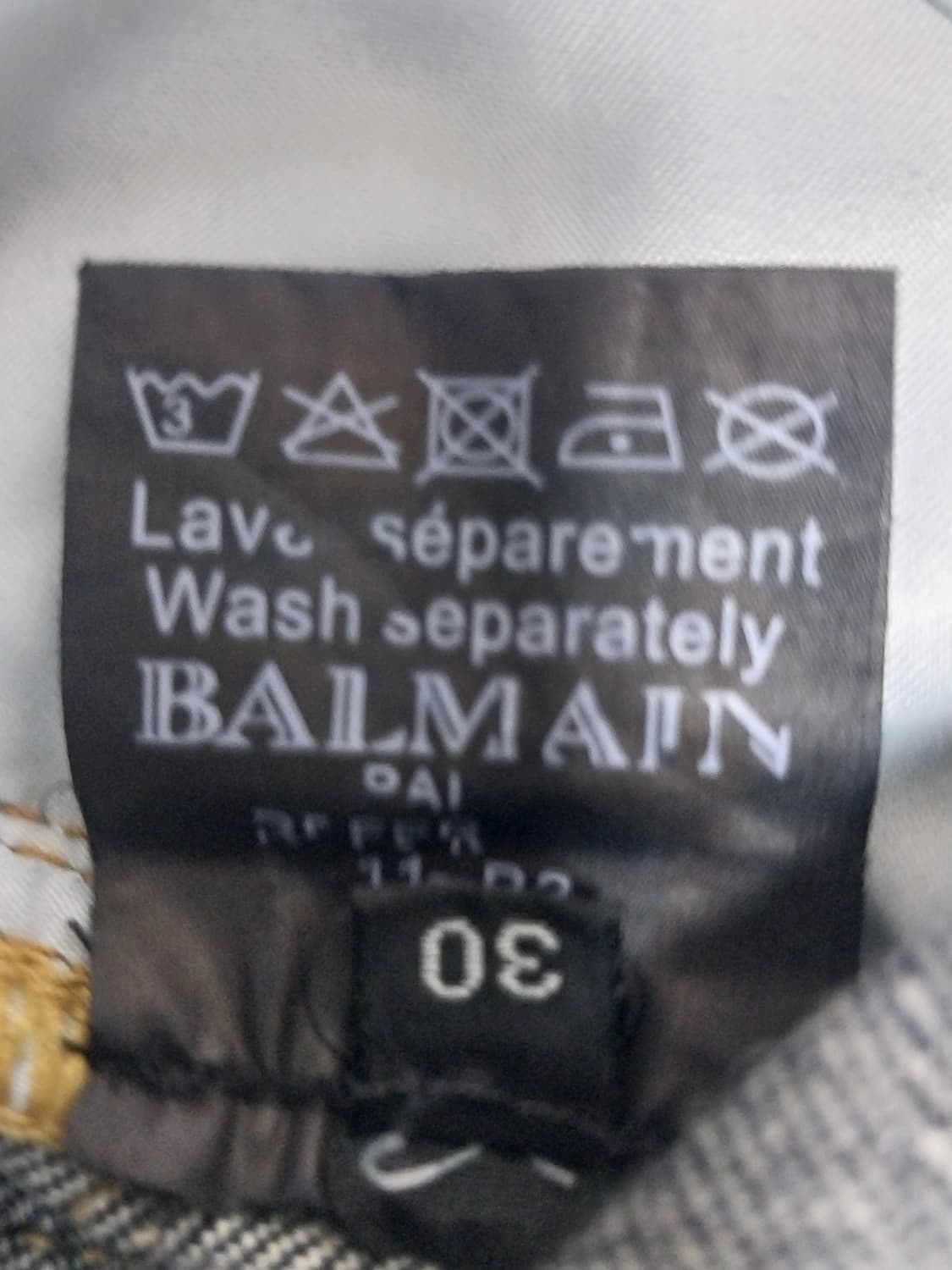 [30] 발망 데미지 디스덧댐 바이커진 청바지 상품이미지10