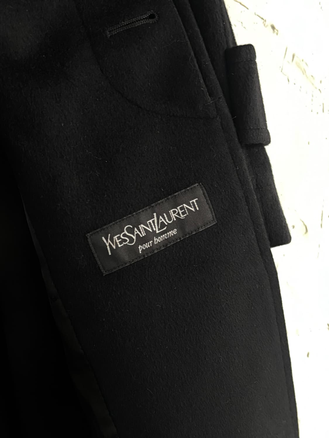 Yves Saint Laurent 입생로랑 블랙 캐시미어 혼방 롱 코트  상품이미지8