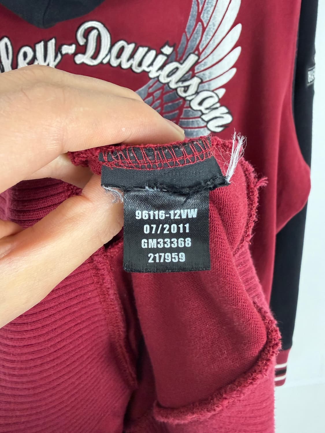 a108) 할리데이비슨 빅로고 후드집업 상품이미지7