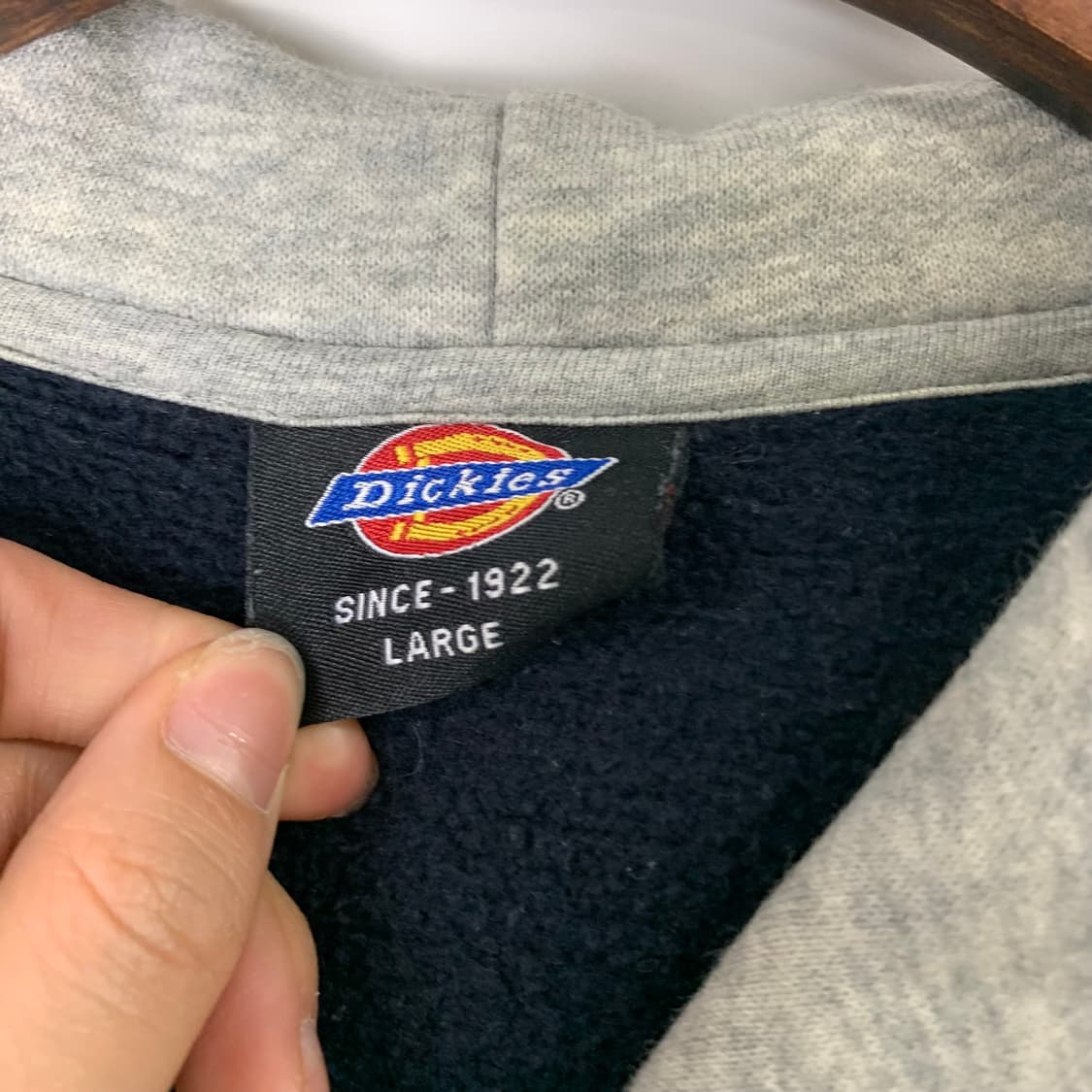 디키즈 자수로고 네이비 후드티 상품이미지7