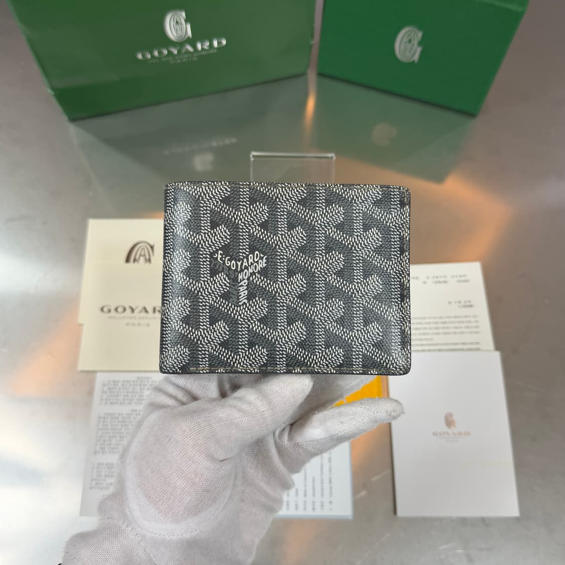 [리오브] 고야드 스페셜 그레이 빅투아르 반지갑 상품이미지2