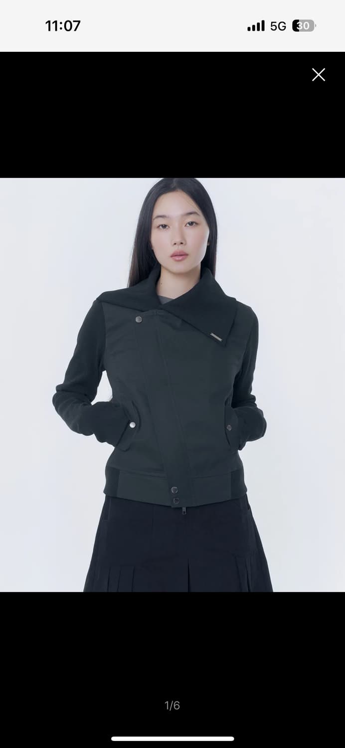 미세키서울 자켓 블랙2 사이즈 (Slash ribbed jacket BL 상품이미지1