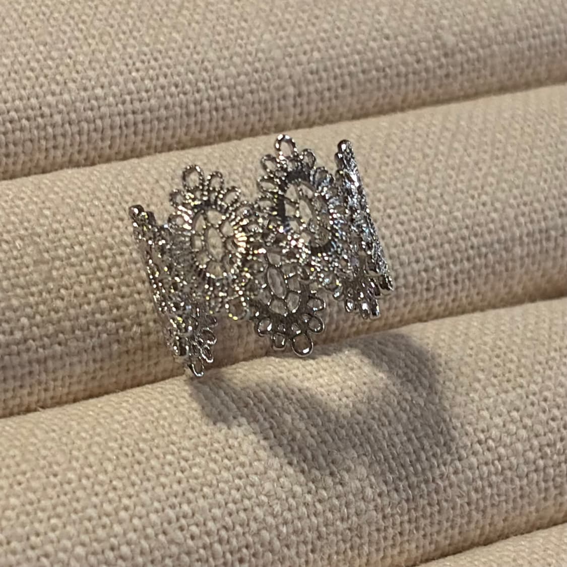 새상품 여성 신주 래이스 오픈링 반지 상품이미지4