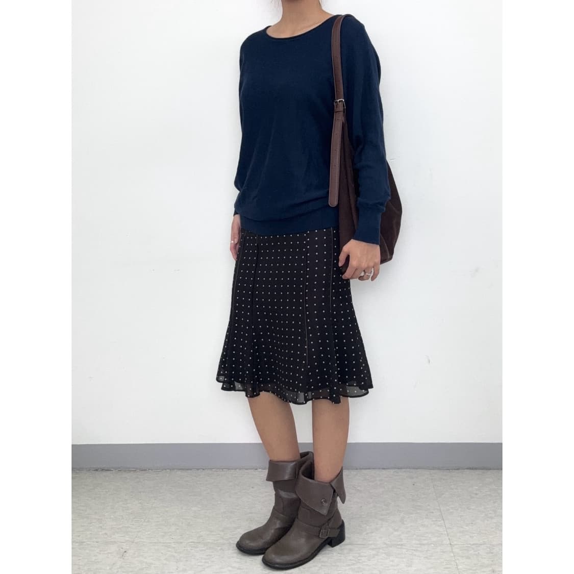 빈티지 네이비 니트 상품이미지2