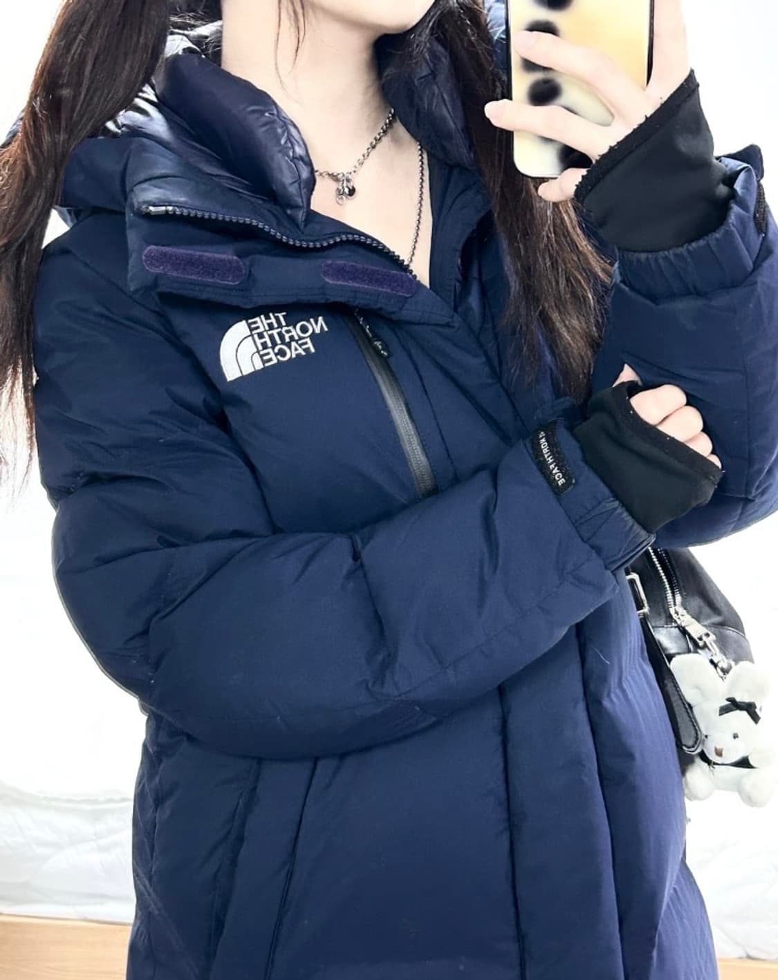 노스페이스 눕시 롱패딩 네이비 빈티지 아우터 나이키 아디다스 상품이미지3