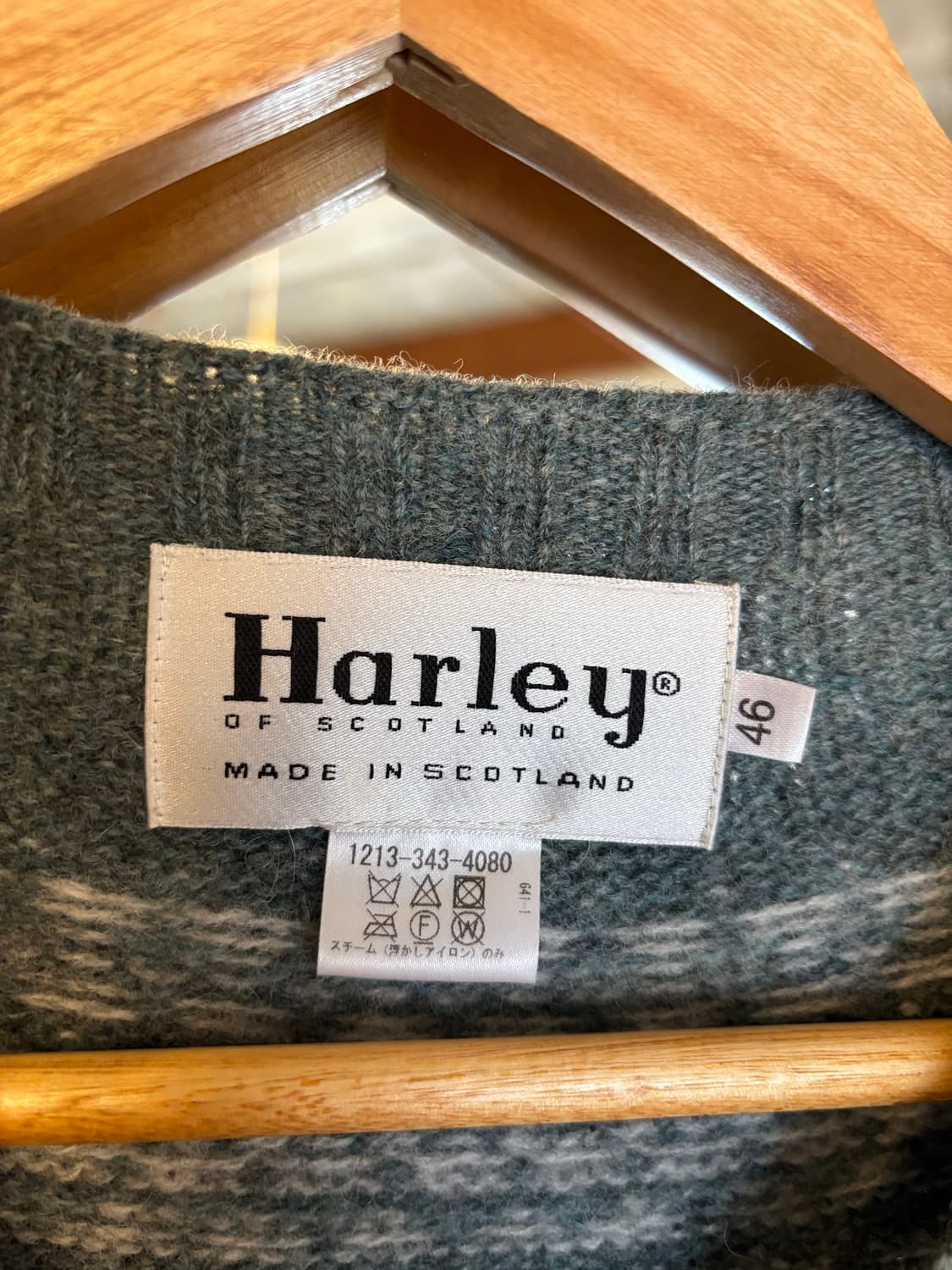 Harley of Scotland 할리오브스코틀랜드 페어아일 체크 스웨터 상품이미지3