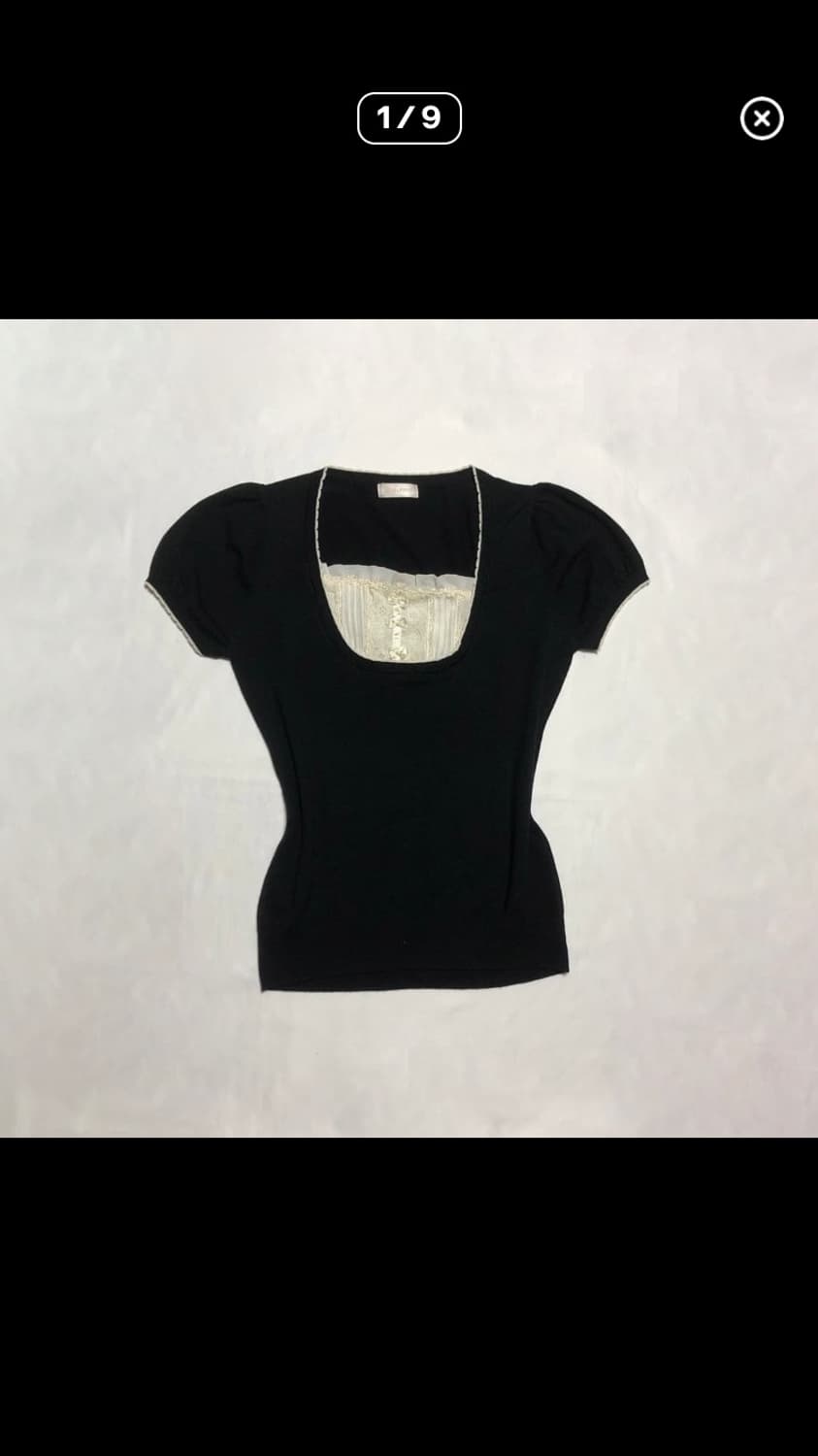 로걀탑3장일괄 프릴가디건퍼프반팔레이스긴팔 무채색공겜여주고스로리고딕히메갸루 상품이미지2