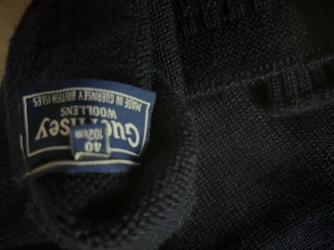 건지울른스 홀가먼트 니트 네이비 40 상품이미지3