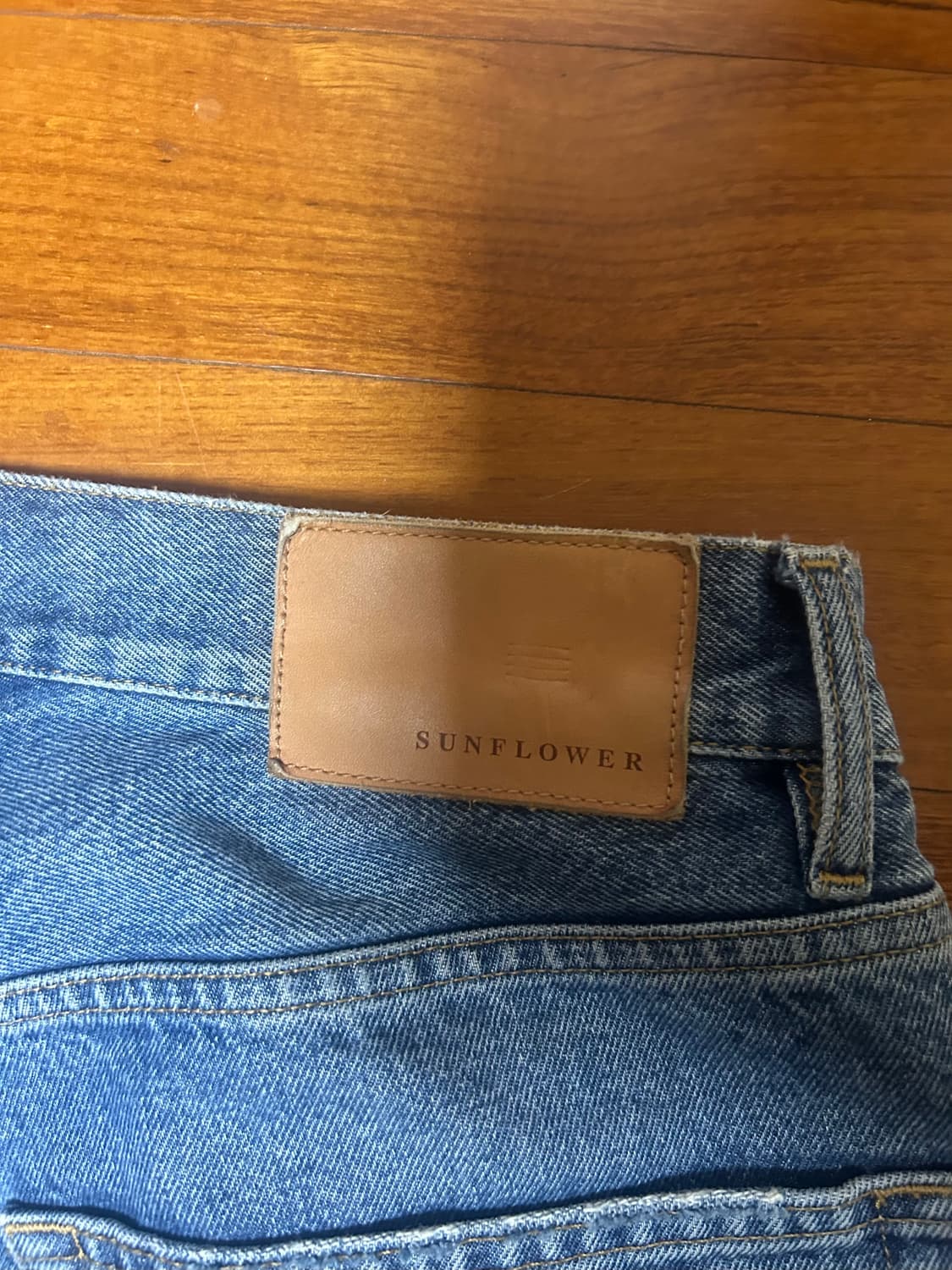 [33/32] 선플라워 루즈핏 미드블루 데님 상품이미지5