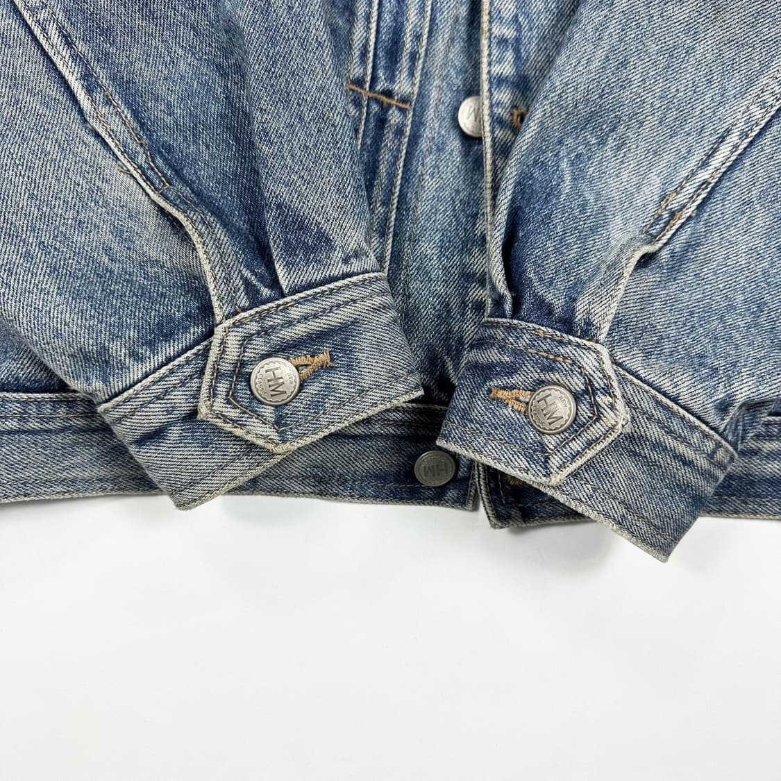 VTG 빈티지 재팬 워싱 트러커 데님자켓 (실측 L) 상품이미지3