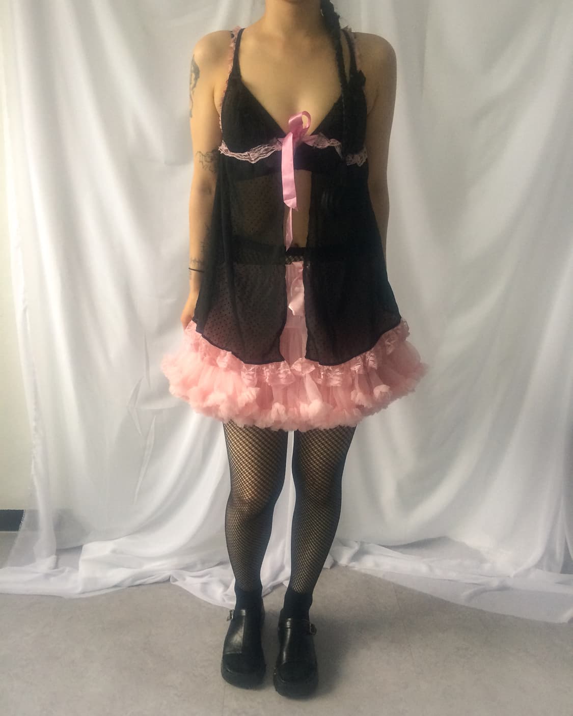 Ribbon frill slip sleeveless 상품이미지1