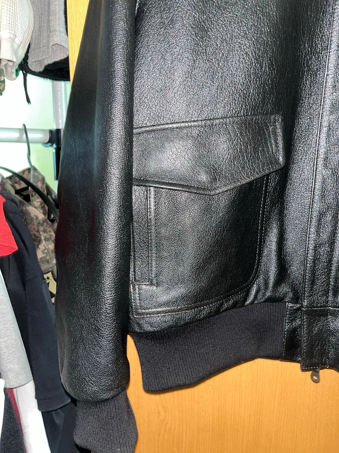 (M) 쿠어 고트스킨 A-2 가죽자켓  상품이미지6