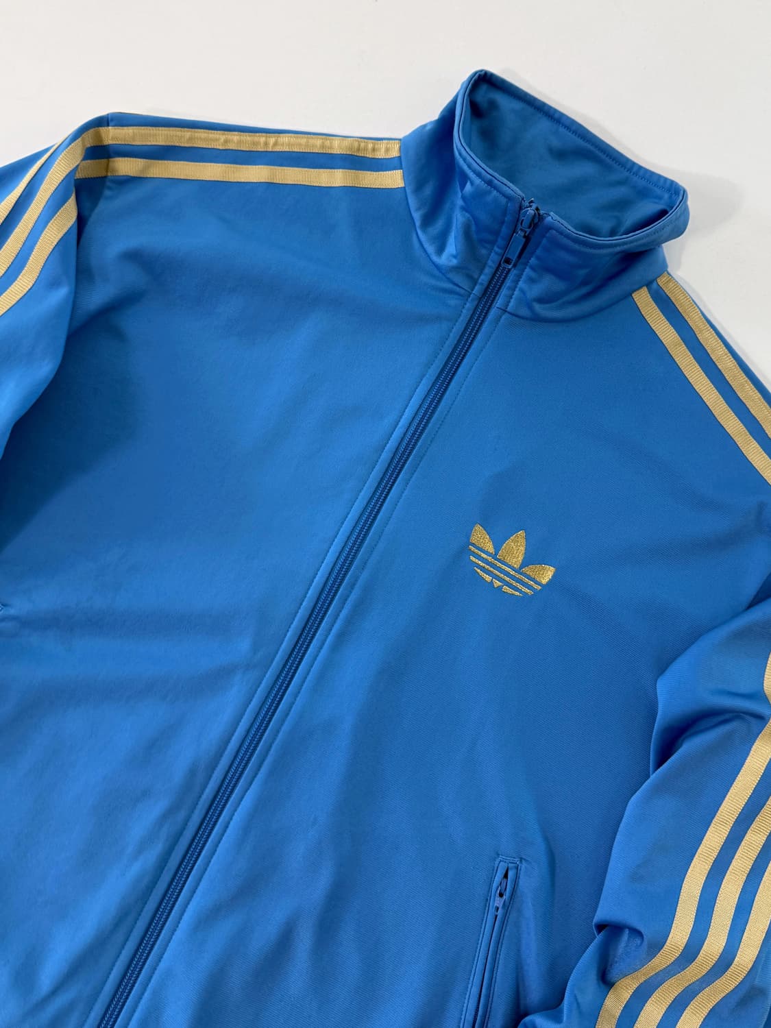 아디다스 오버핏 블루 골드 구 파이어버드 트랙 져지 상품이미지2