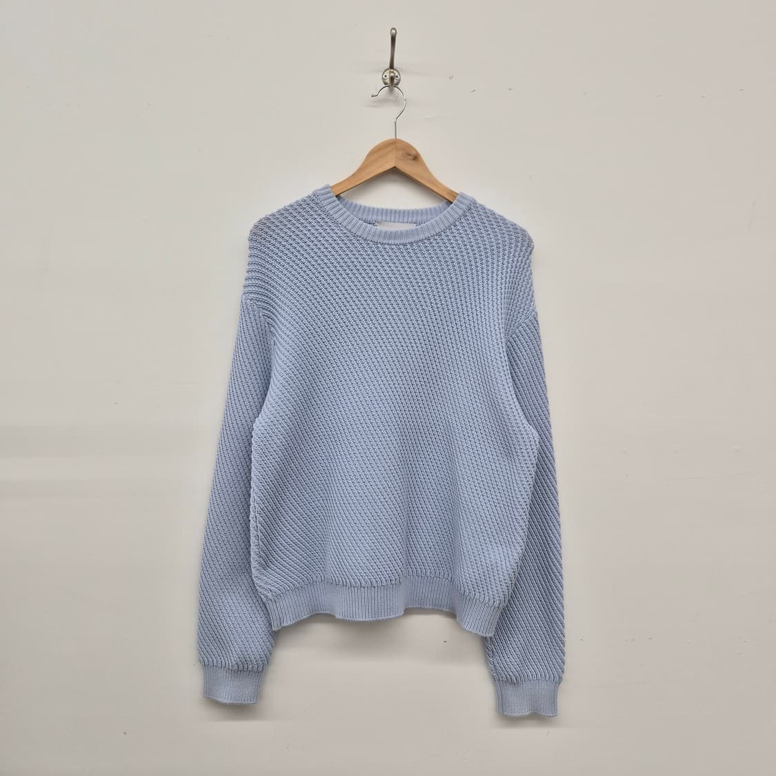 솔리드옴므 하늘색 니트 스웨터 남성 L 상품이미지1