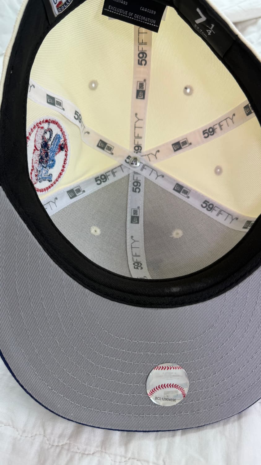 뉴에라 59FIFTY LA 다저스 크림/네이비 7 1/4 상품이미지3