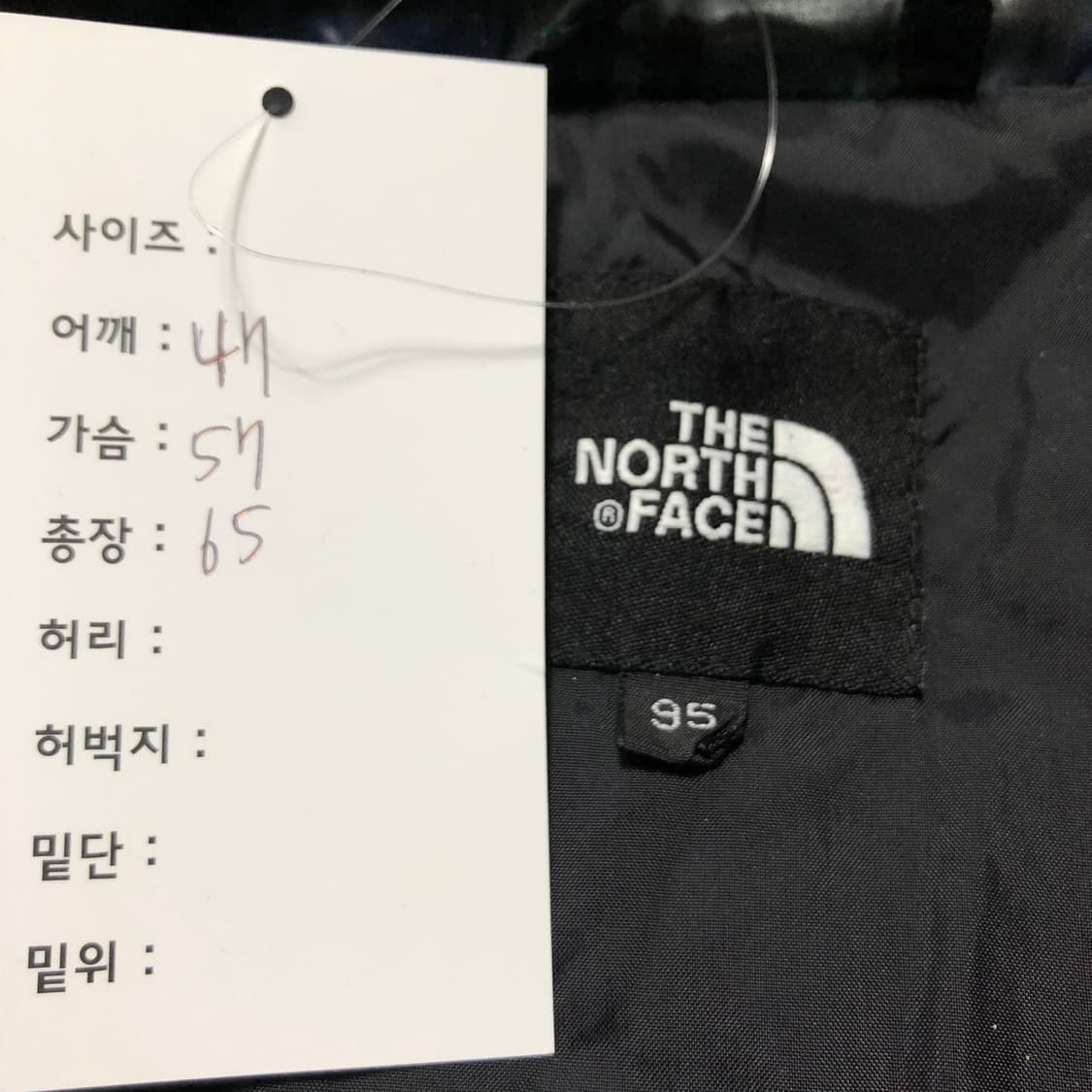 노스페이스 체크 경량패딩  상품이미지5