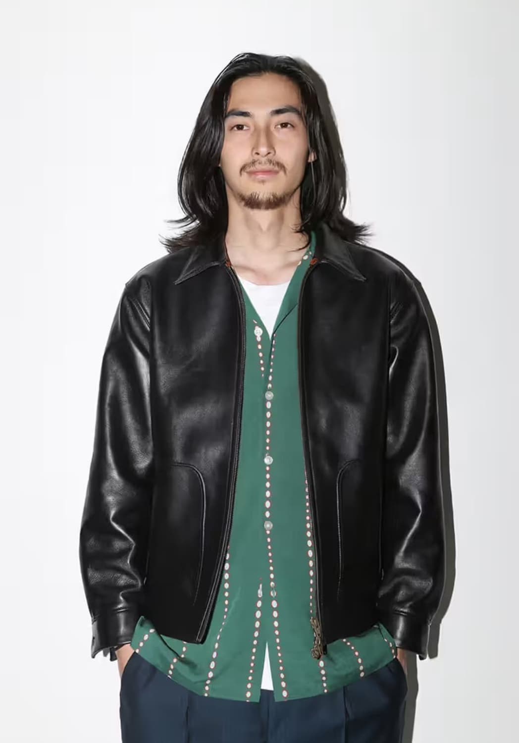 와코마리아 맥그리거 레더 드리즐러 자켓 M 상품이미지1