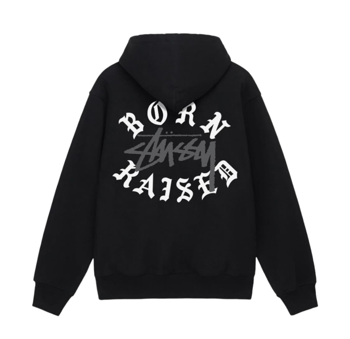 스투시 x 본앤레이즈드 후드집업 M 상품이미지1