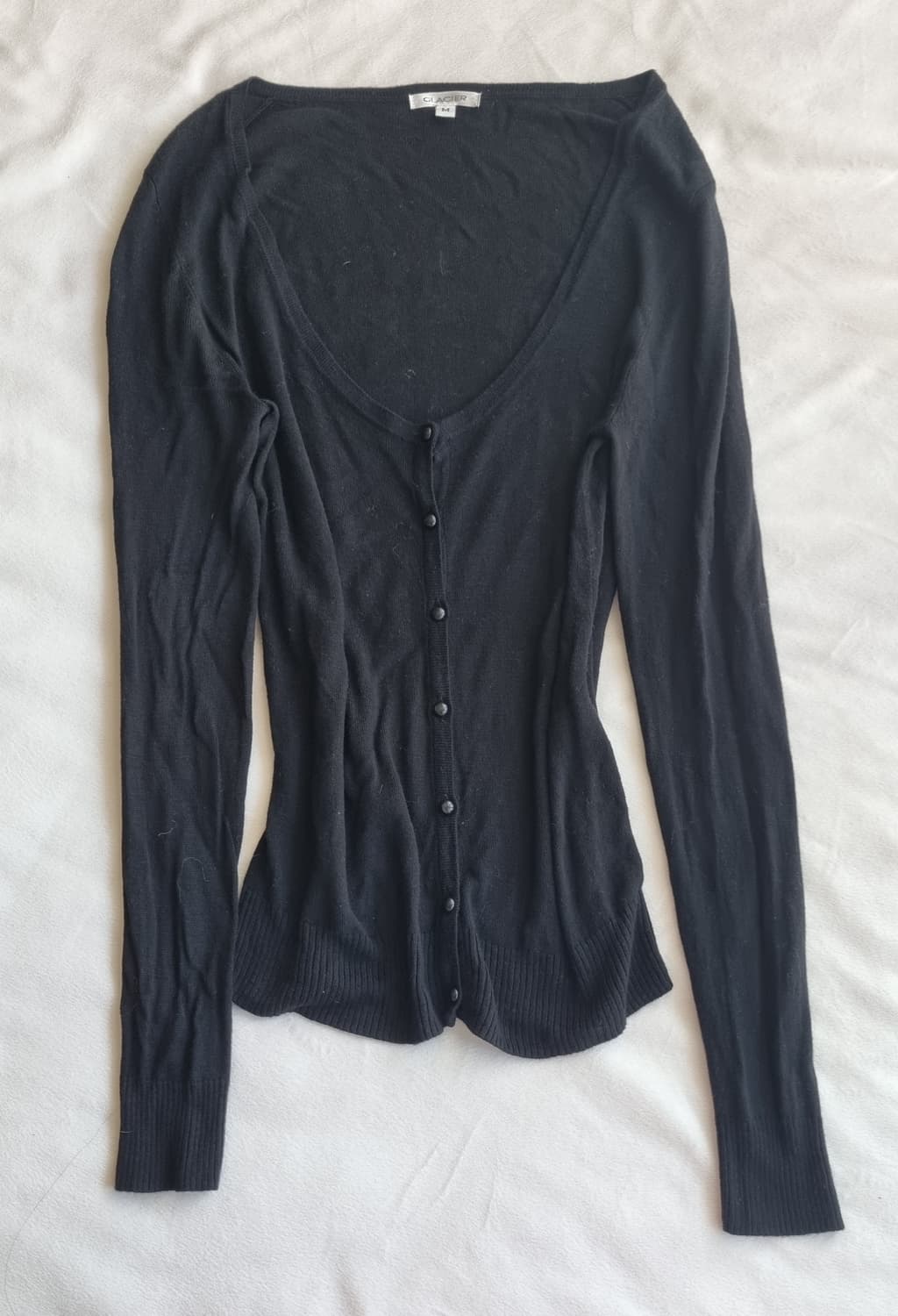 빈티지 긱시크 공겜여주 블랙 가디건 상품이미지1