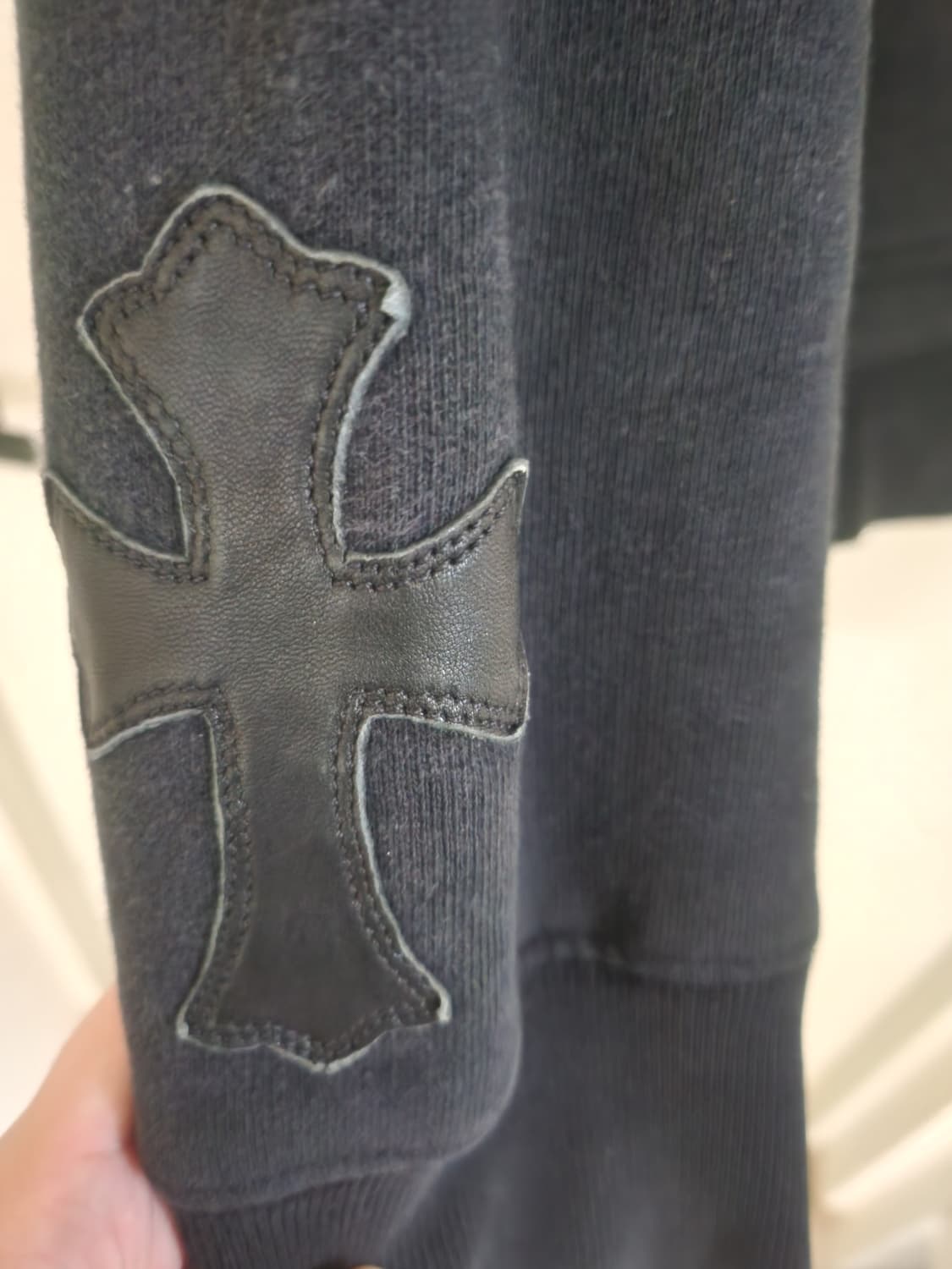 크롬하츠 페이퍼잼 레더패치 후드집업 상품이미지7