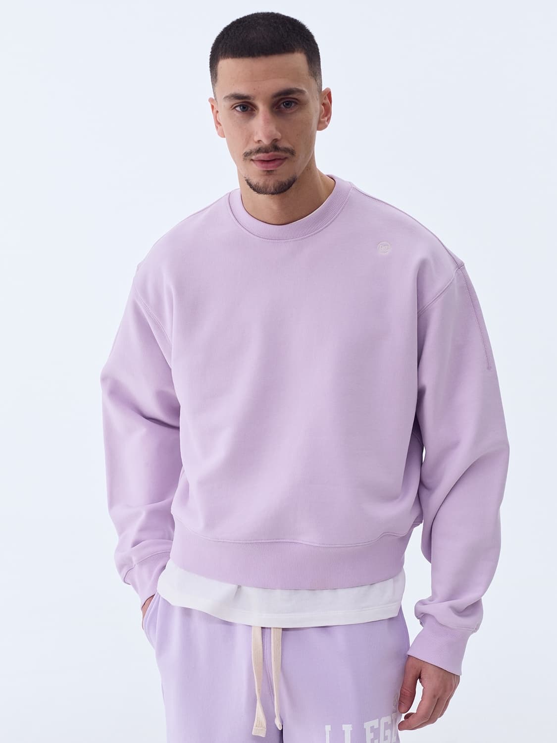 (L) 렉토 크루넥 스웻셔츠 맨투맨 라벤더 상품이미지1