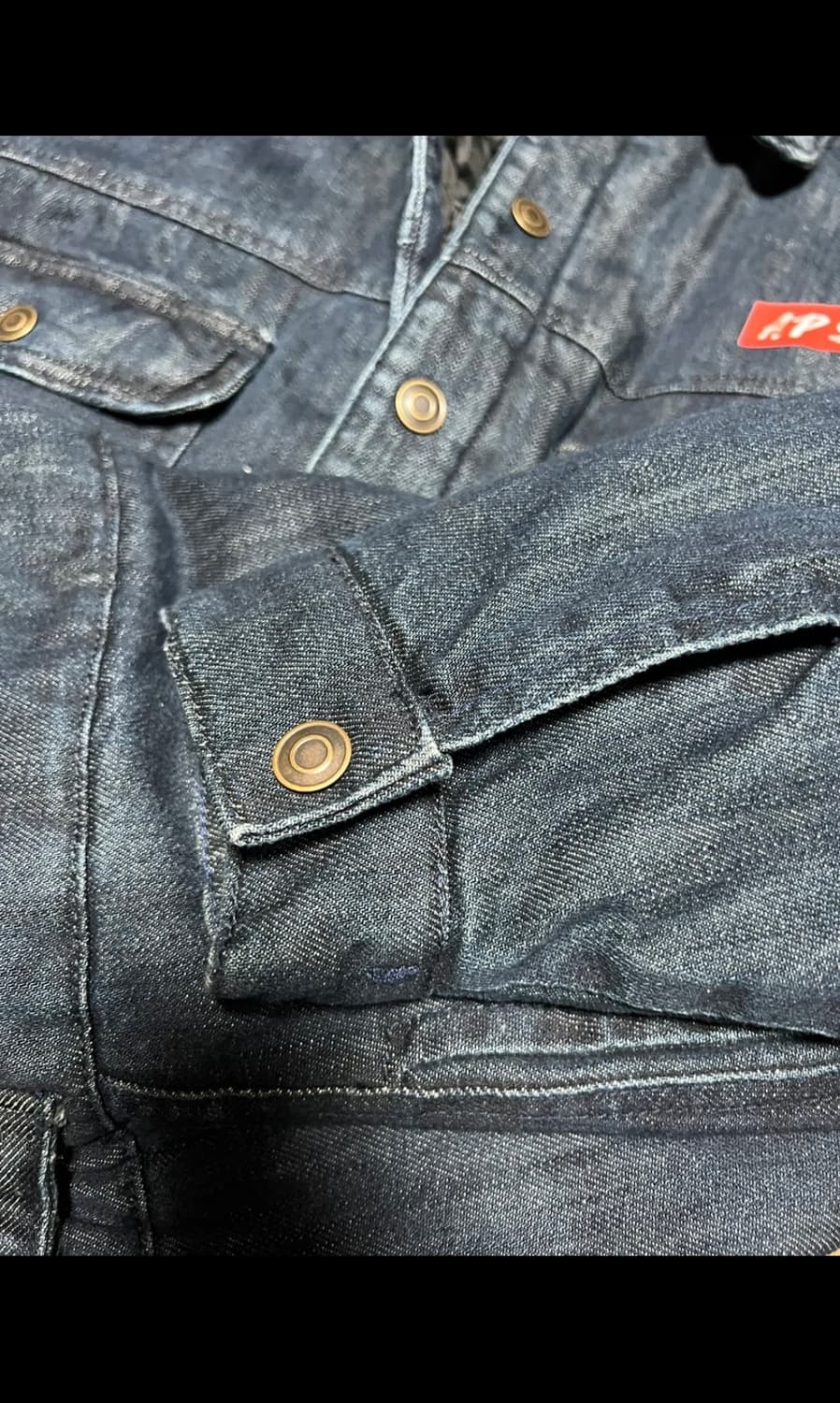 아스트랄 프로젝션) 데님 퀼팅 트러커 재킷 XL 상품이미지7