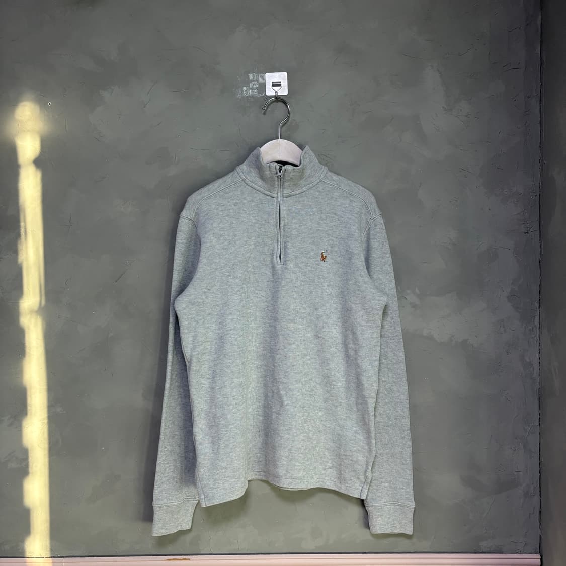 폴로 랄프로렌 니트 반집업 그레이 상품이미지1