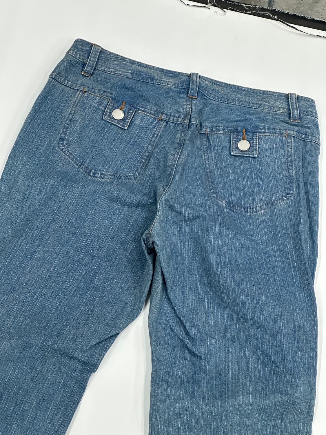 y2k 옆트임 워싱 사이드 버튼  펑크 보헤미안 갸루 데님 팬츠 상품이미지6