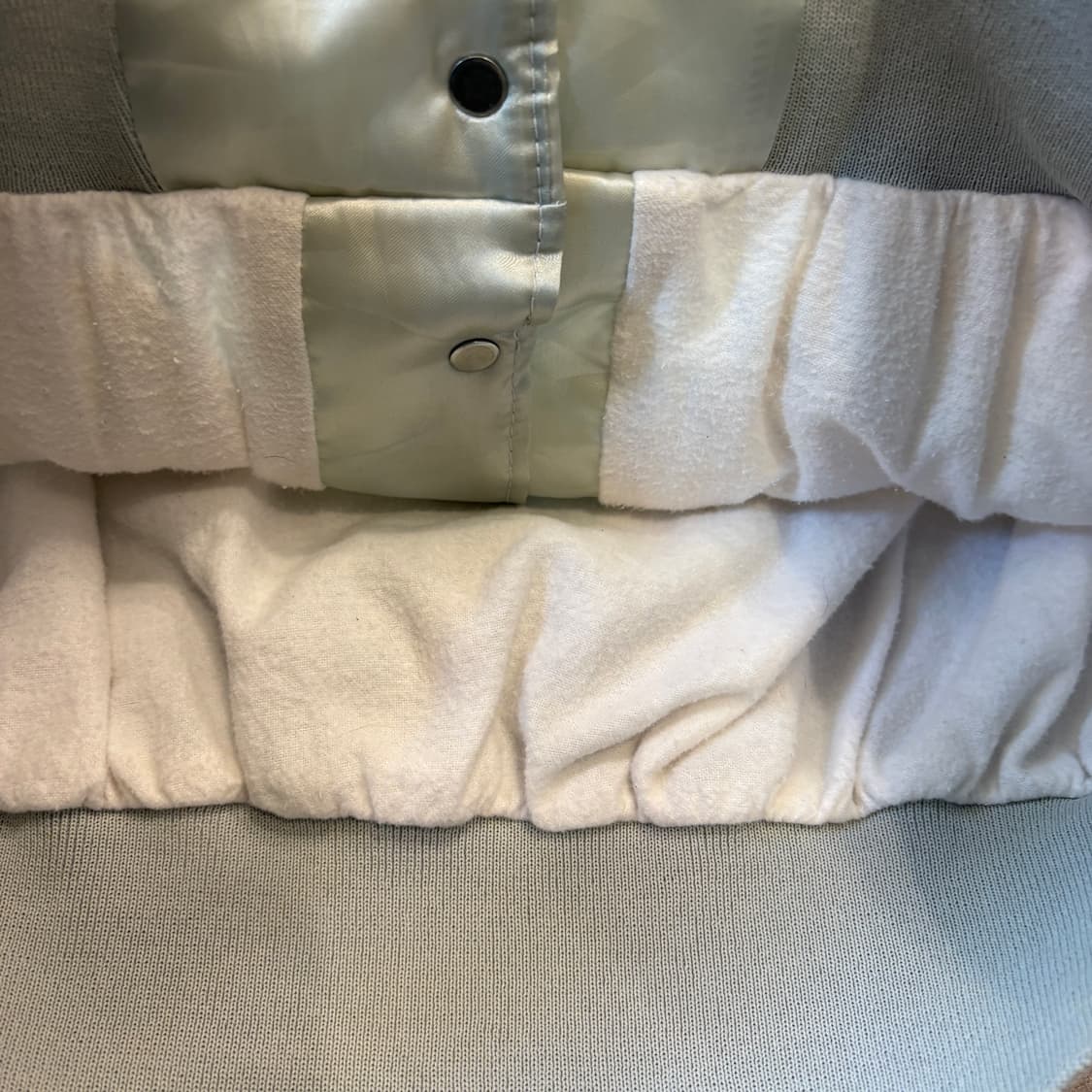 90년대 미국 생산 라이트 그레이 코치 세틴 자켓 상품이미지7