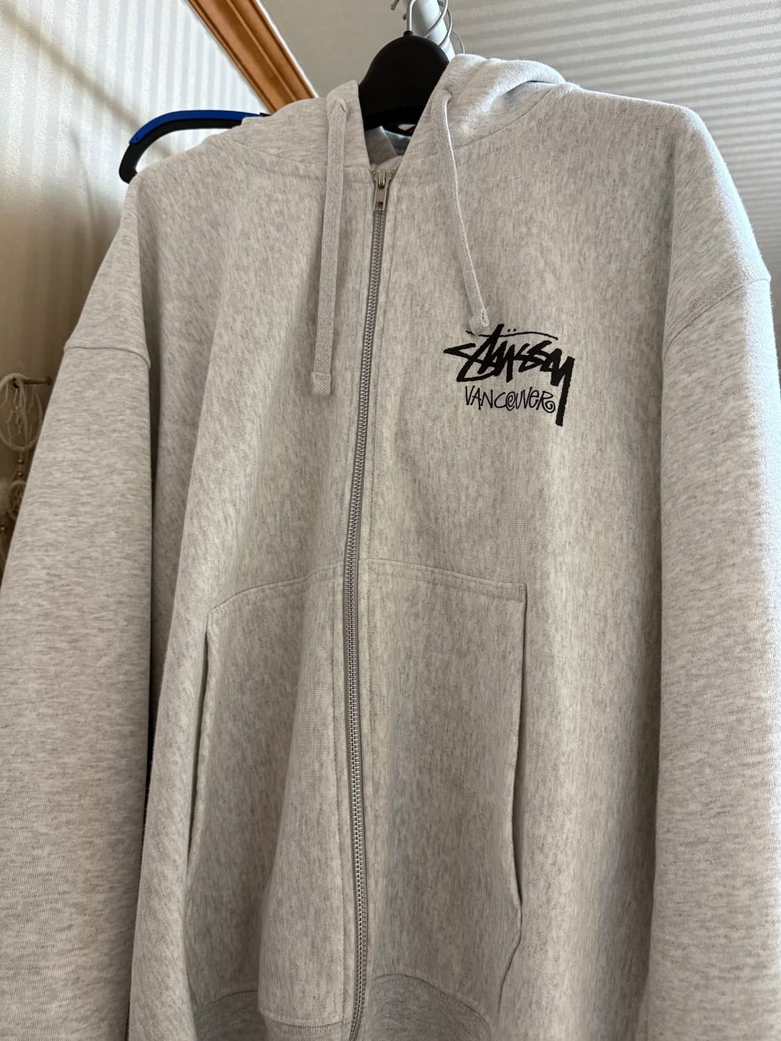 (L)스투시 스탁 밴쿠버 후드집업 애쉬헤더 상품이미지1