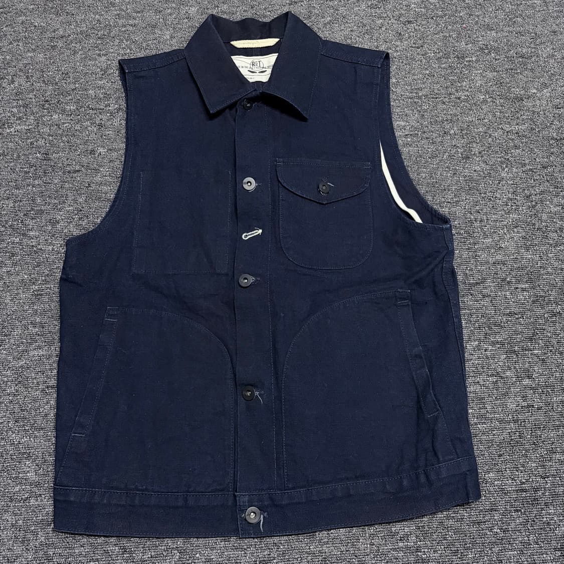 로그 테리토리 워크 데님 베스트 상품이미지1