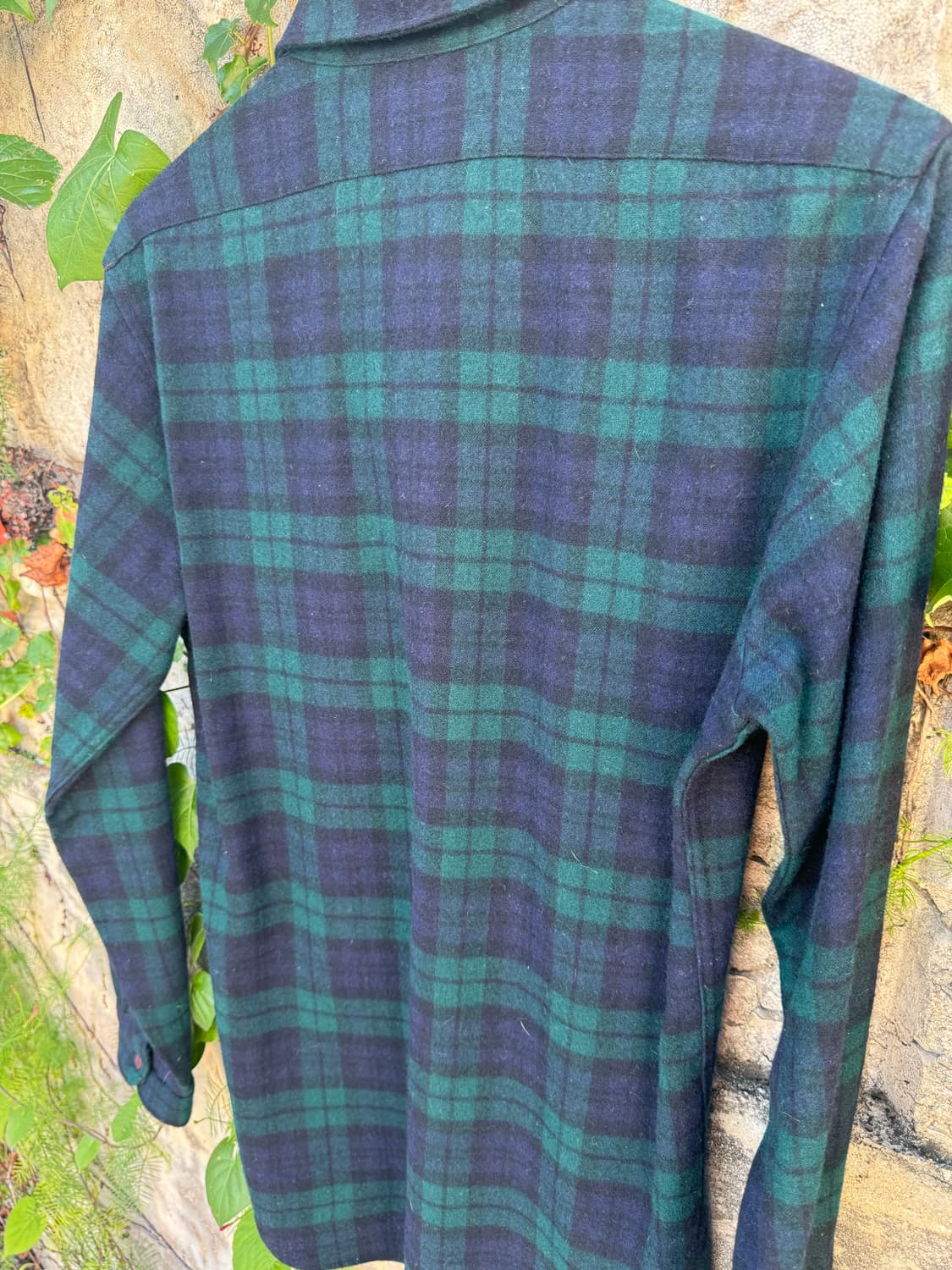 80s pendleton 펜들턴 울 타탄 체크 플란넬 셔츠 상품이미지4