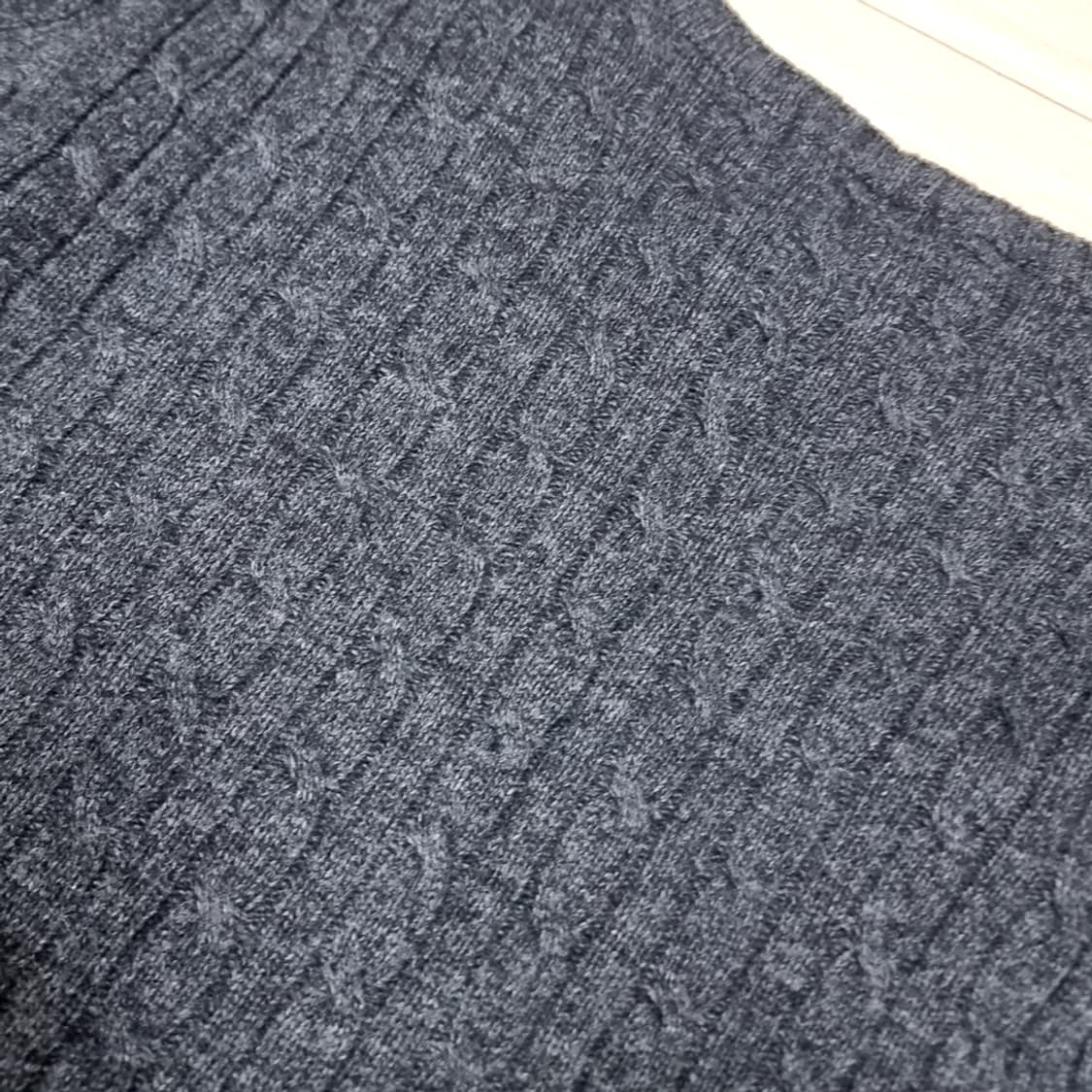 폴로랄프로렌 회색 꽈배기 니트 스웨터(L) 상품이미지5