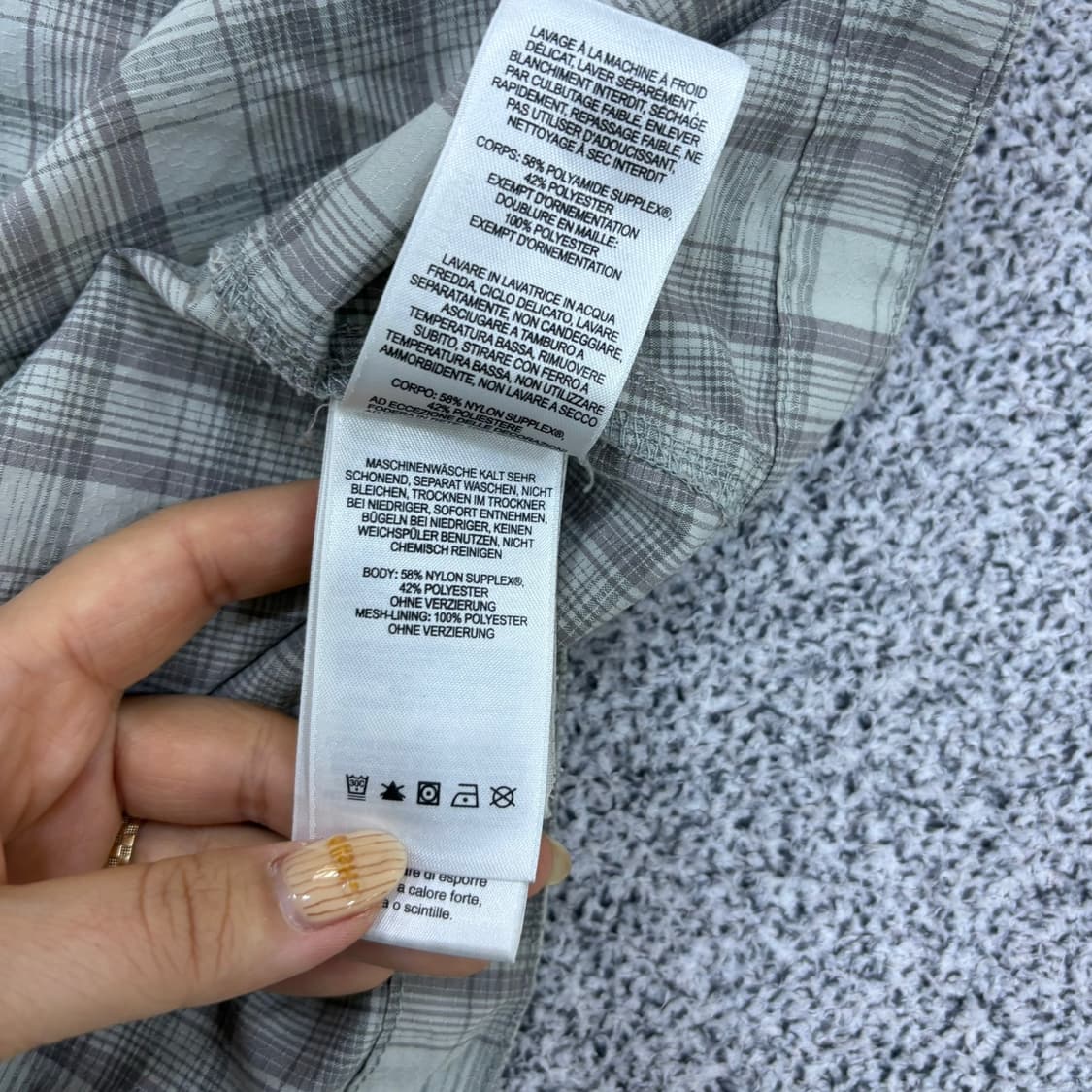 90 마운틴하드웨어 체크 반팔 셔츠 남방 0415J 상품이미지5