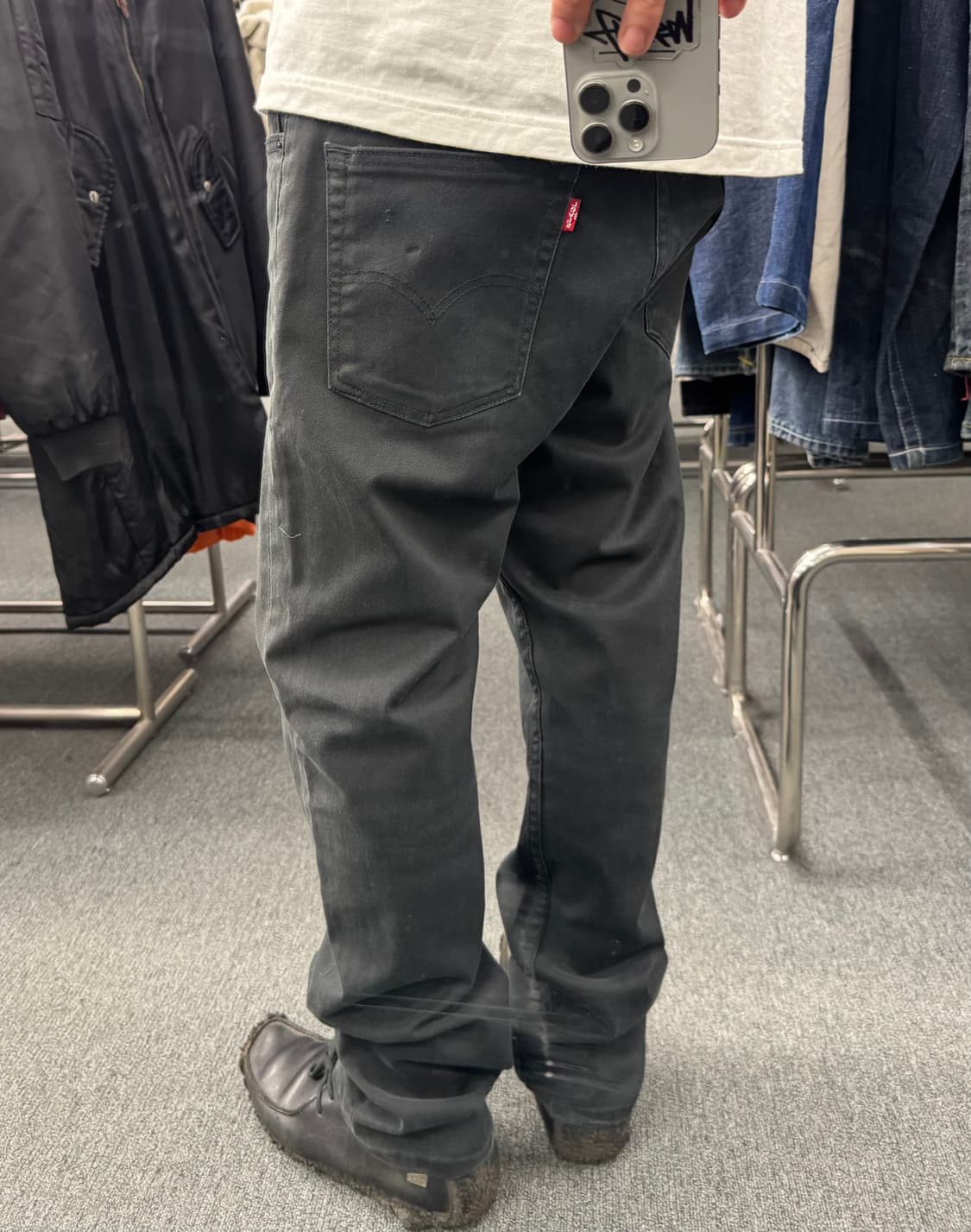 33)리바이스 빈티지 513 블랙 데님팬츠 상품이미지2