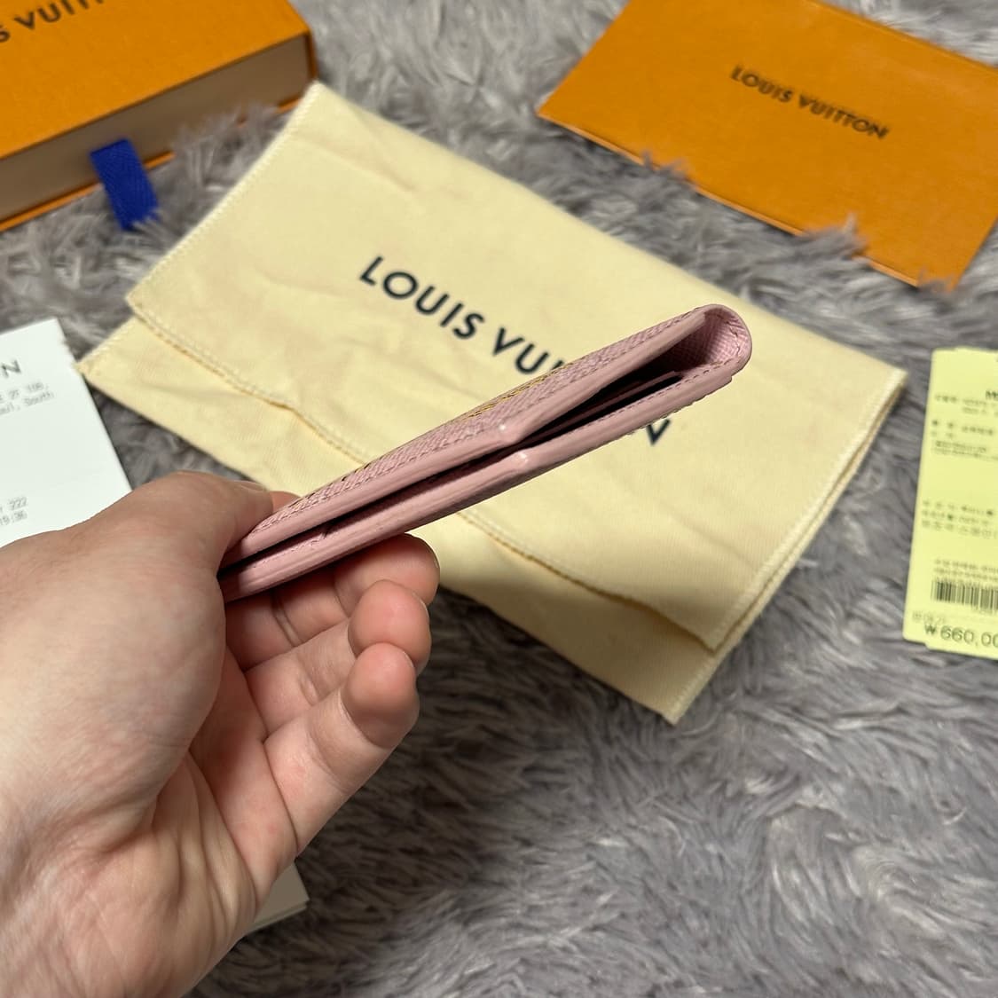 [풀구성] 루이비통 이클립스 파리 도쿄 오거나이저 카드지갑 핑크 상품이미지7