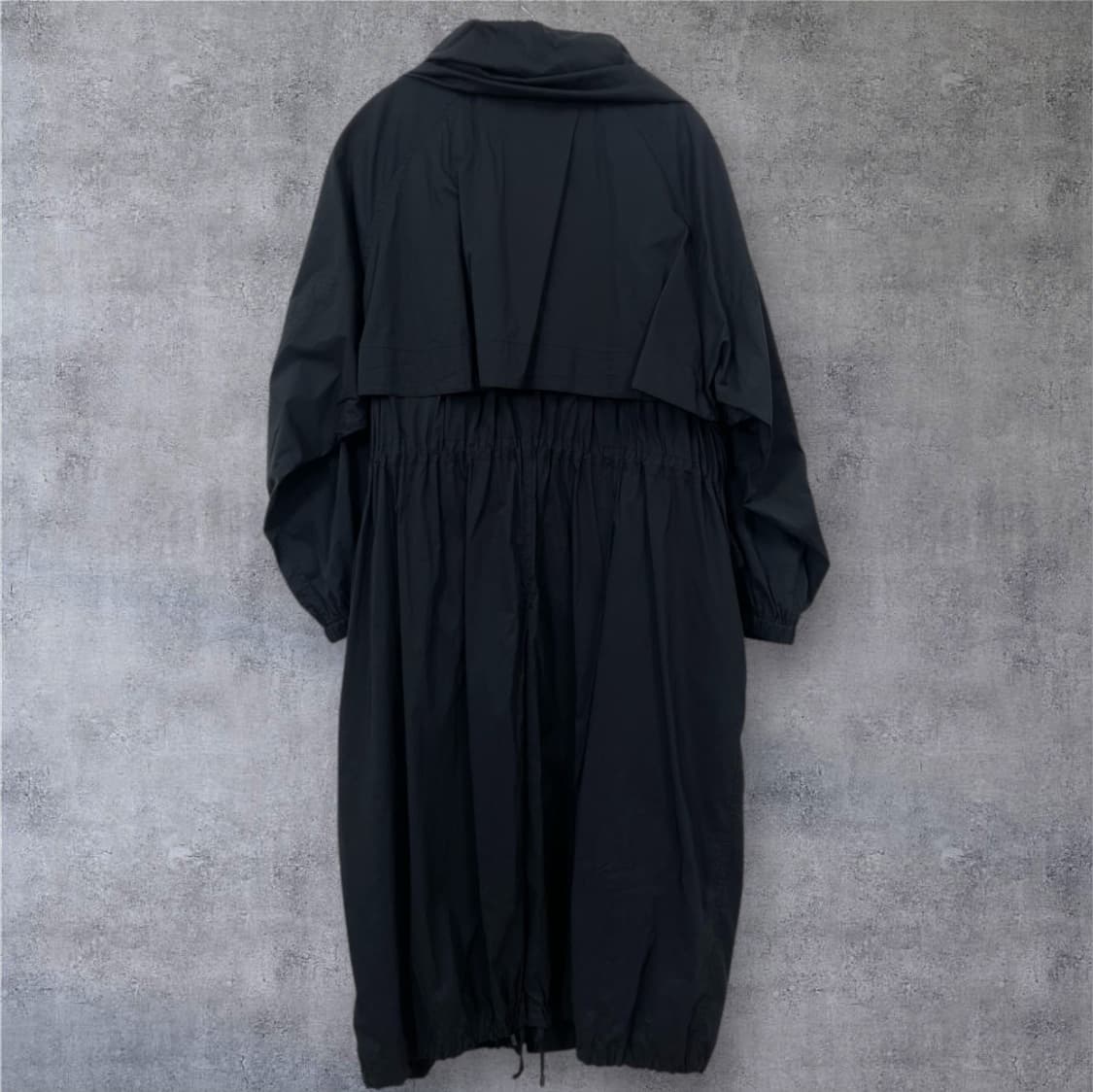 한섬 타임 TIME 블랙 드로우스트링 바람막이 롱 자켓 76 상품이미지8