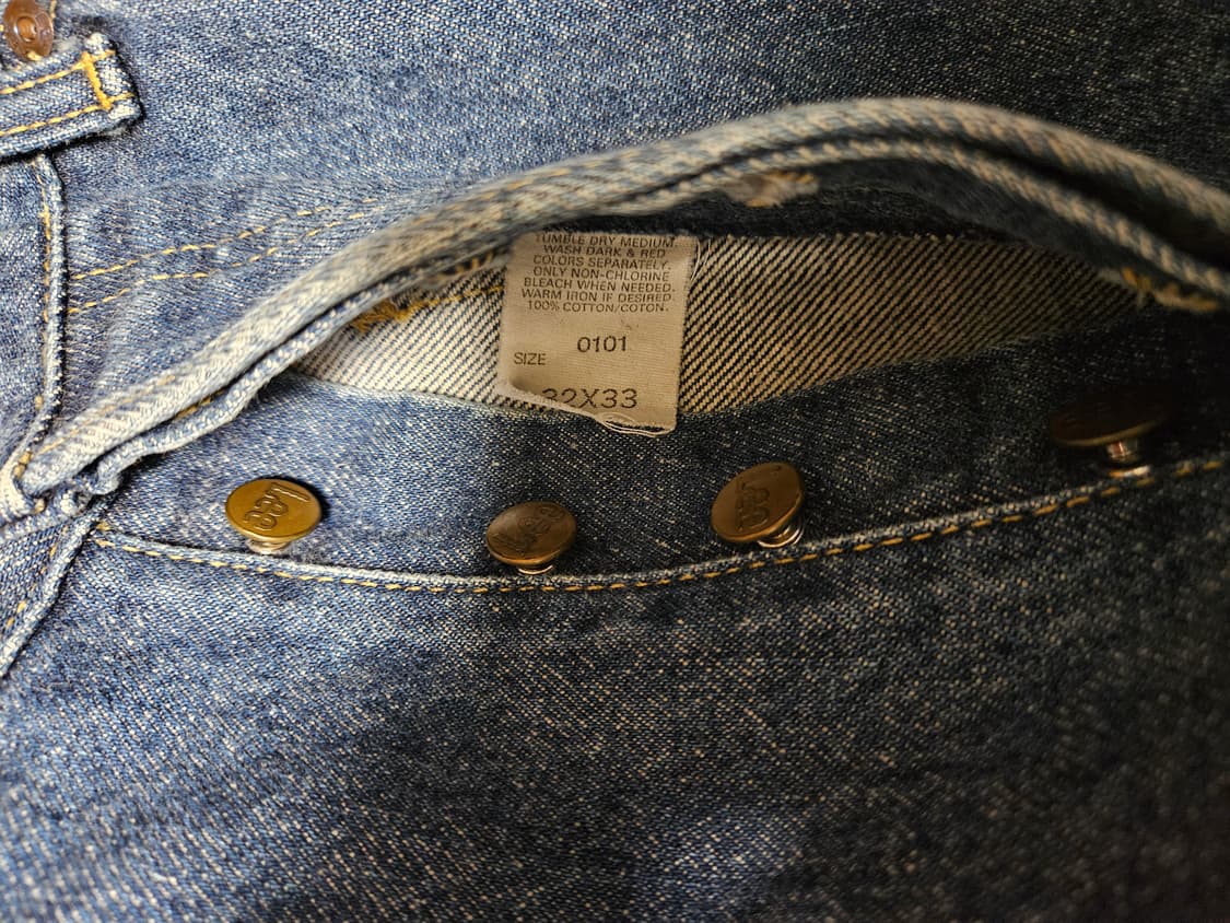 Lee 2101b vtg 32x33 리 데님 청바지 상품이미지8