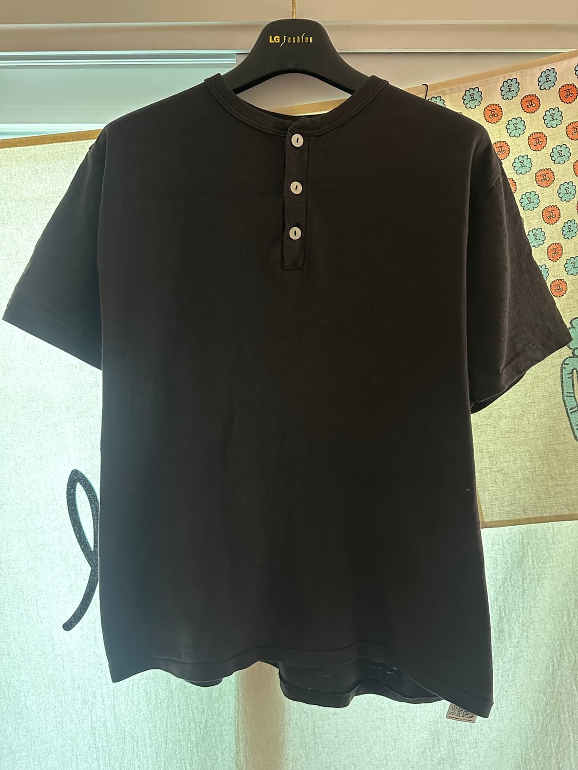 웨어하우스 반팔 헨리넥 블랙 XL 상품이미지1