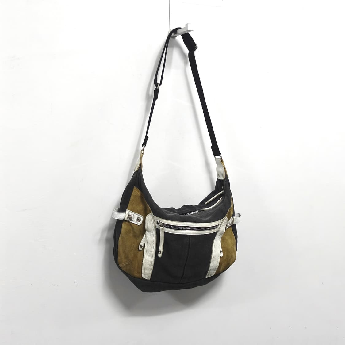 Master Piece 마스터피스 스웨이드 레더 믹스 코튼 투웨이 숄더백 상품이미지2