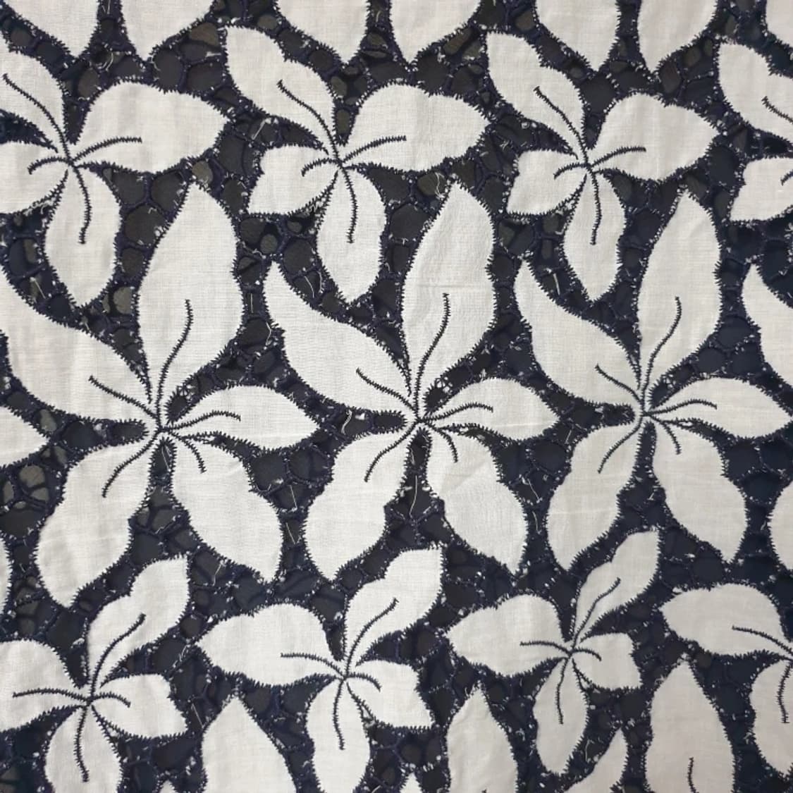 LANVIN 랑방 시어코튼 플라워 기퓌르레이스 크롭 탑 ㅂㅂㅂㅂ블라우스
 상품이미지6