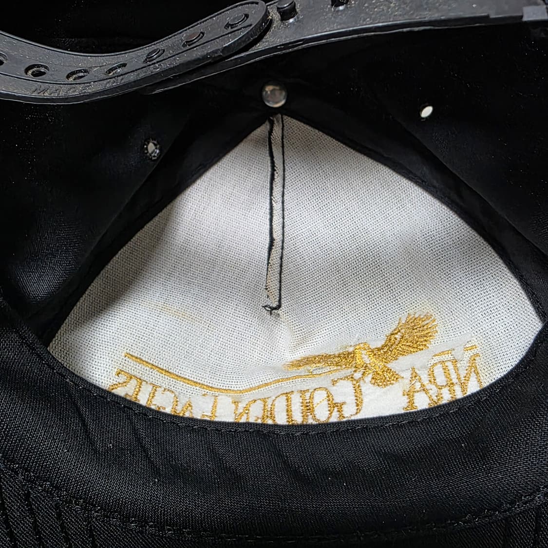 [OS] 빈티지 NRA 골든이글 베이지 5패널 블랙 캡 썬페이딩 상품이미지6