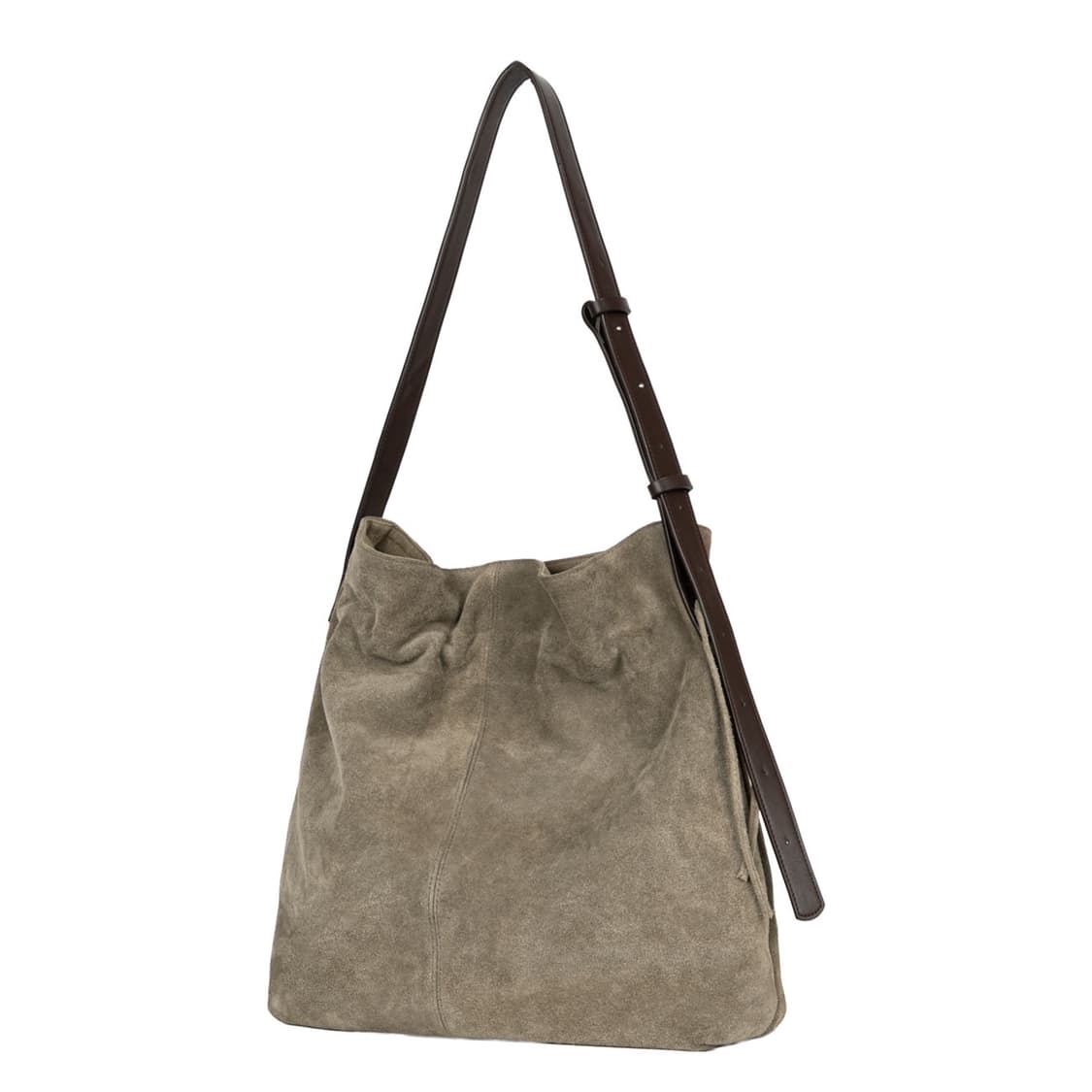 [새상품]마지언타이틀 스웨이드 눅 백 타우페 상품이미지4