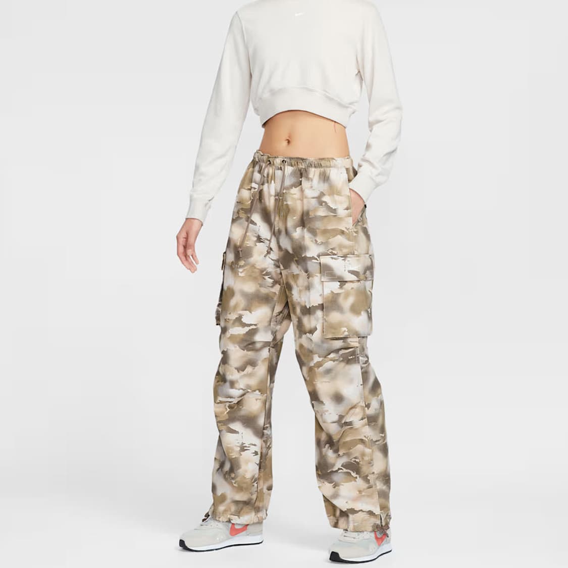나이키 여성 미드라이즈 카고 카모팬츠 바지 XS 상품이미지6