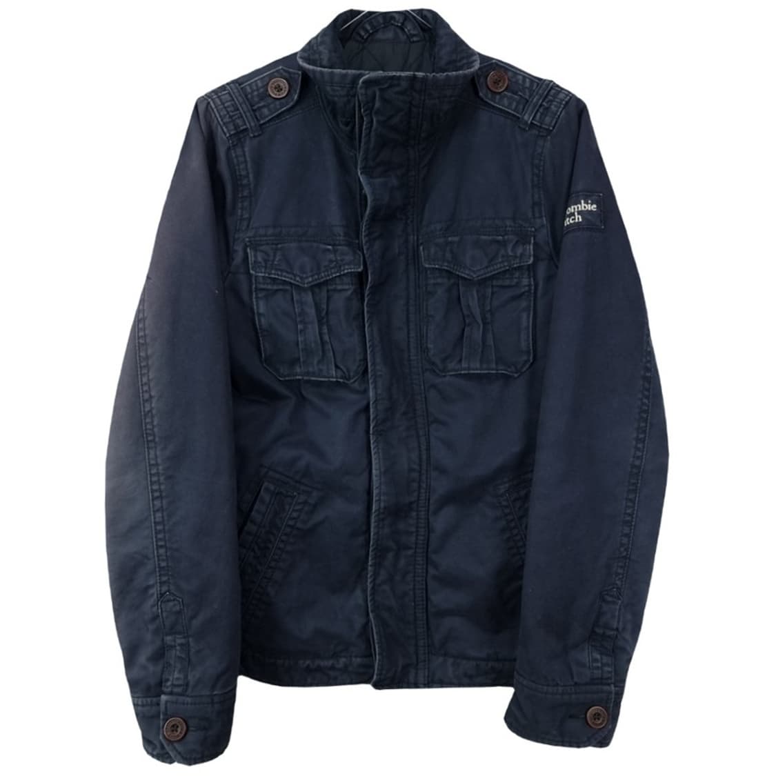[아베크롬비] 빈티지 가공 밀리터리 필드 자켓 네이비 M19541 상품이미지2