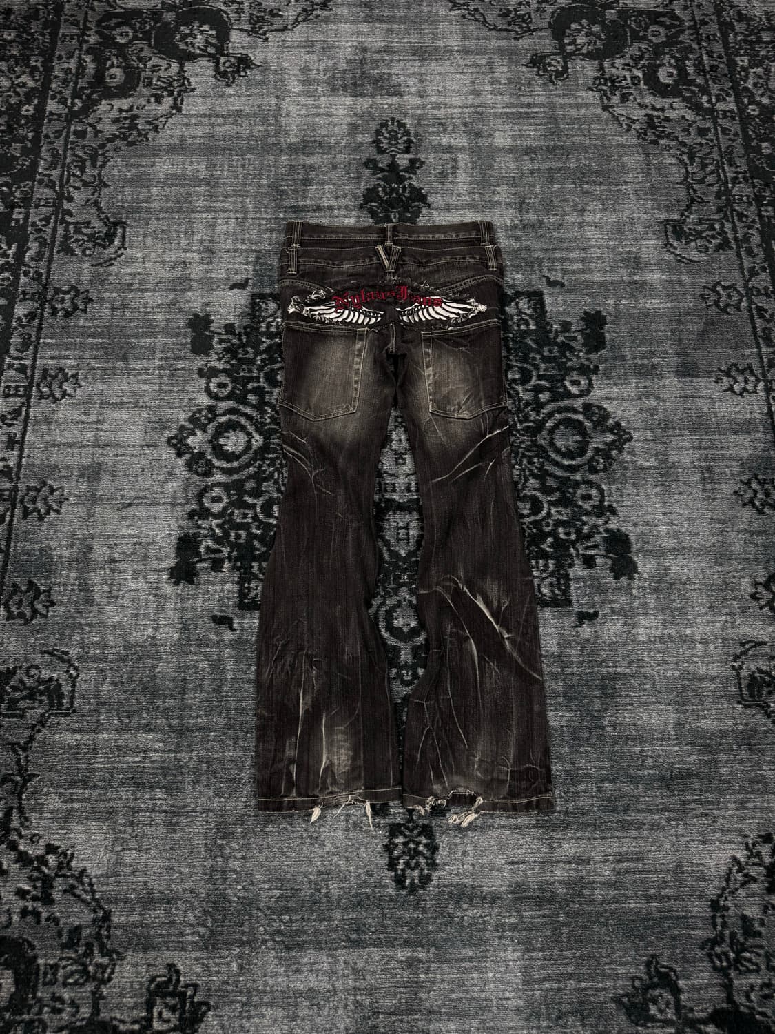 Nylaus jean 00s double waist dark washin 상품이미지7