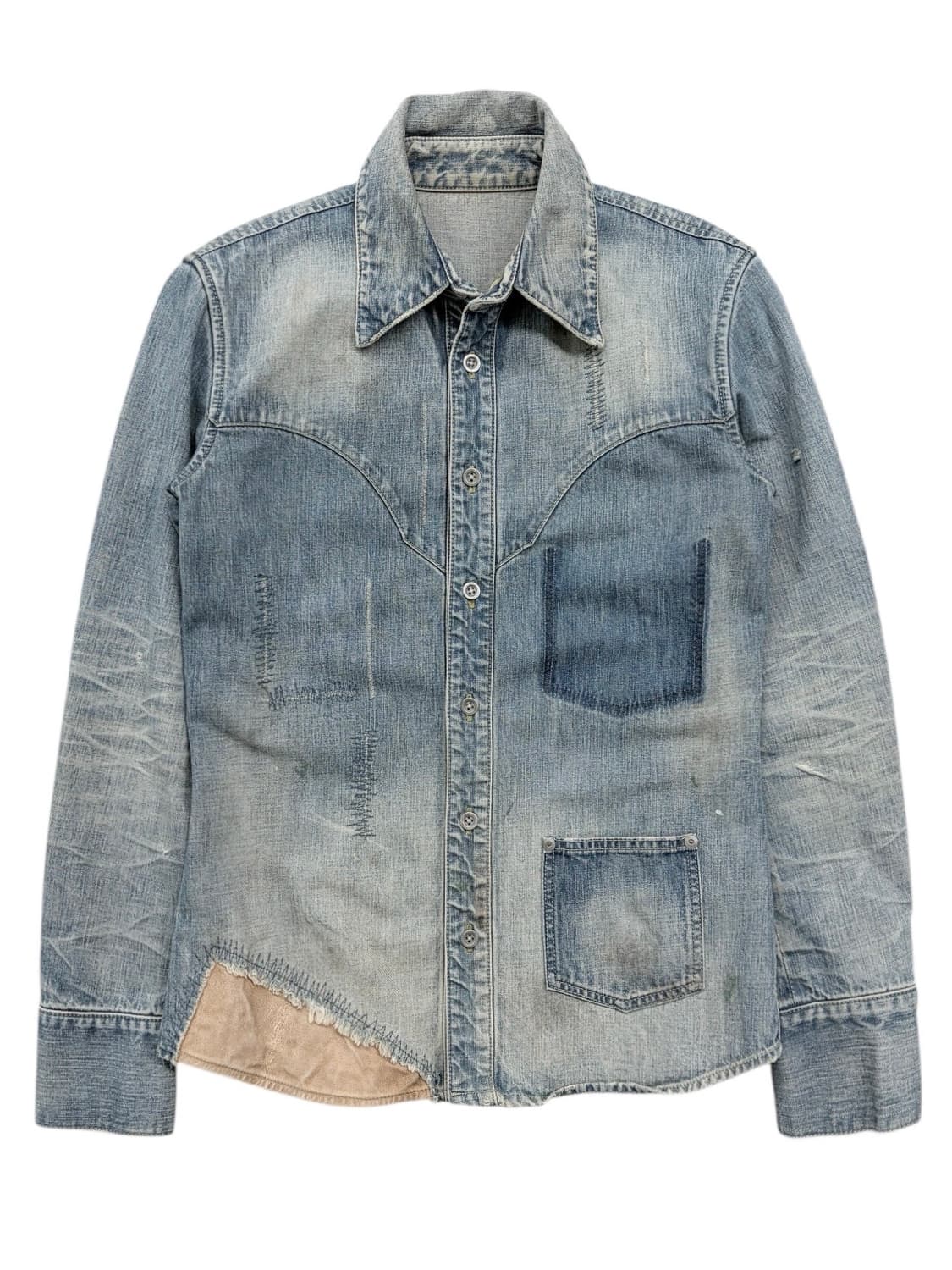 백래쉬 디스트레스드 웨스턴 데님 자켓 상품이미지3